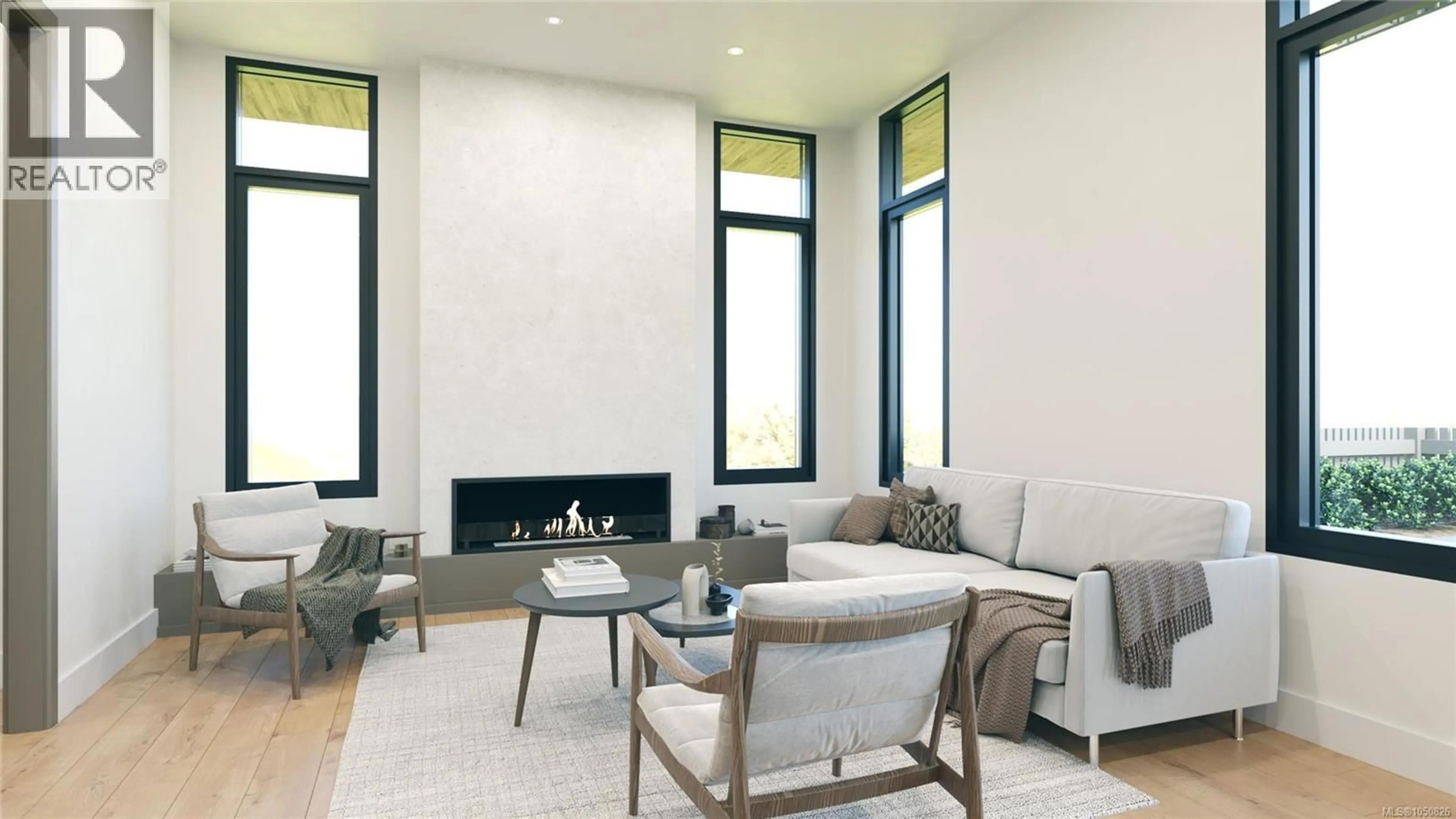 Living room with furniture, ceramic/tile floor for 1 - 871 GARDNER PLACE, Saanich British Columbia V8Y3G7