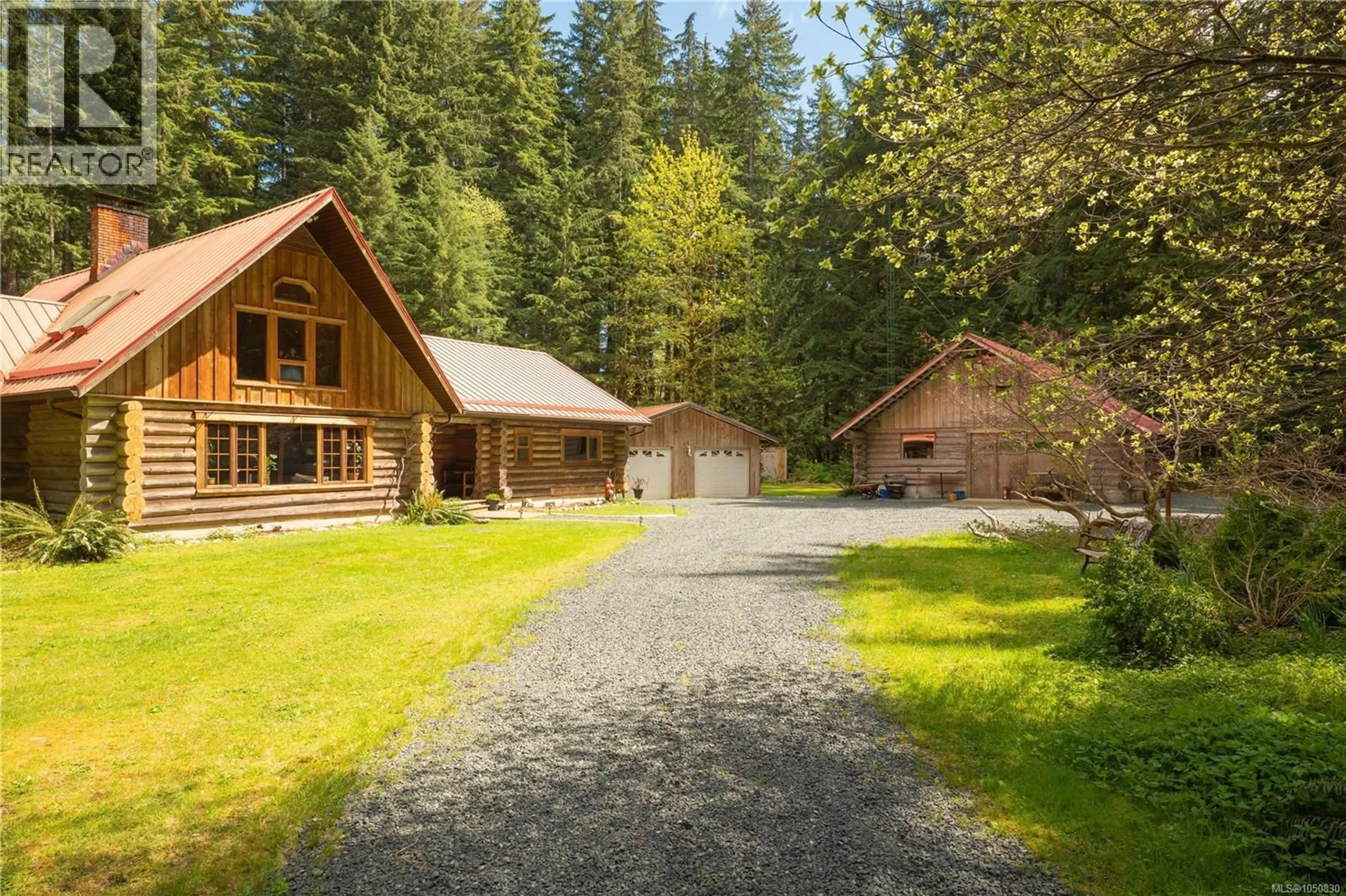 Patio, forest/trees view for 9025 GILGAN STREET, Honeymoon Bay British Columbia V0R3E1