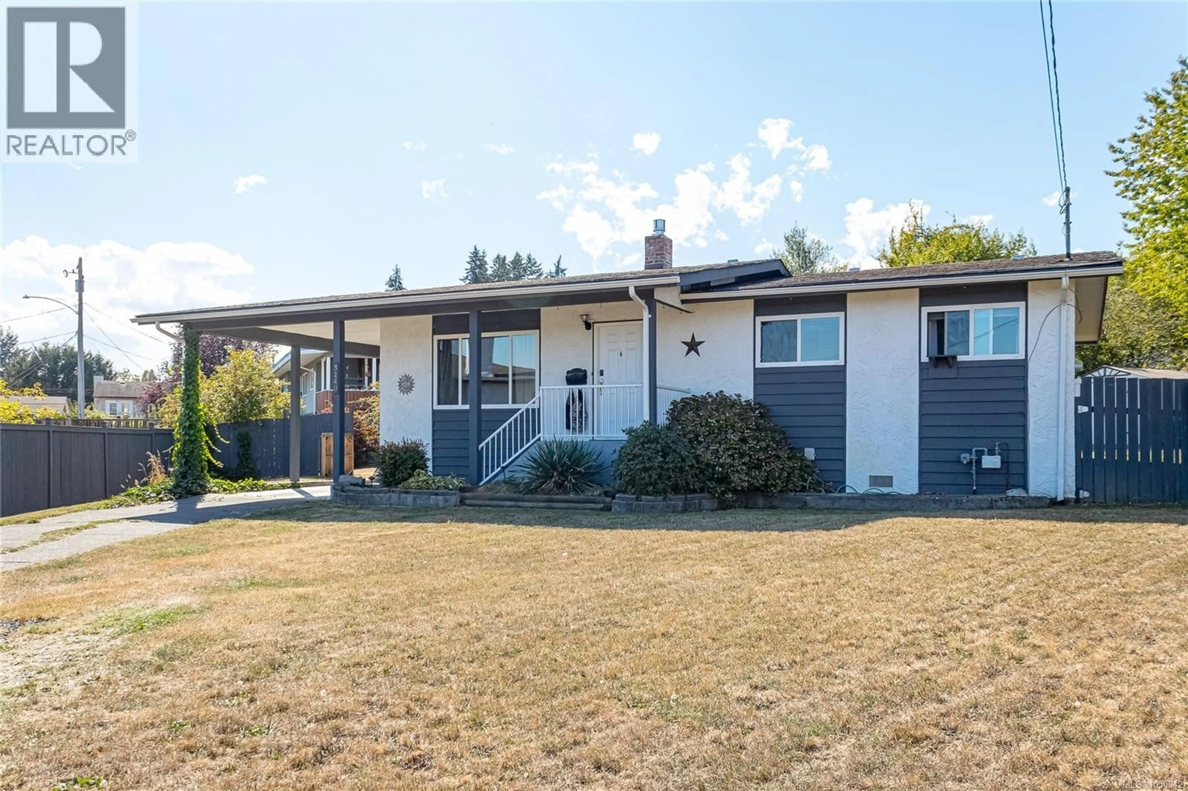 Home with vinyl exterior material, street for 3140 HIGHFIELD ROAD, Duncan British Columbia V9L4A5