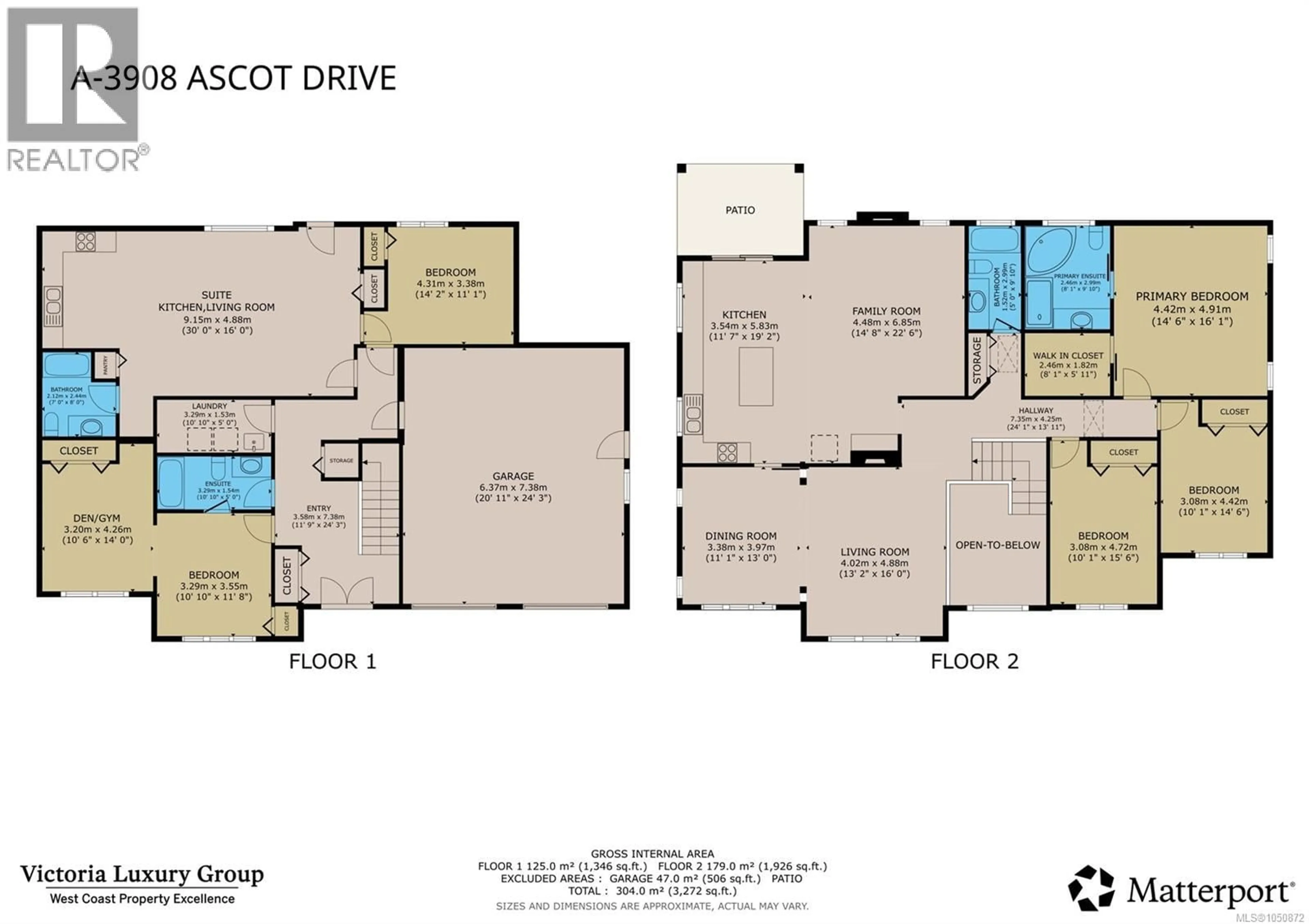 Floor plan for 3908A ASCOT DRIVE, Saanich British Columbia V8P3S1