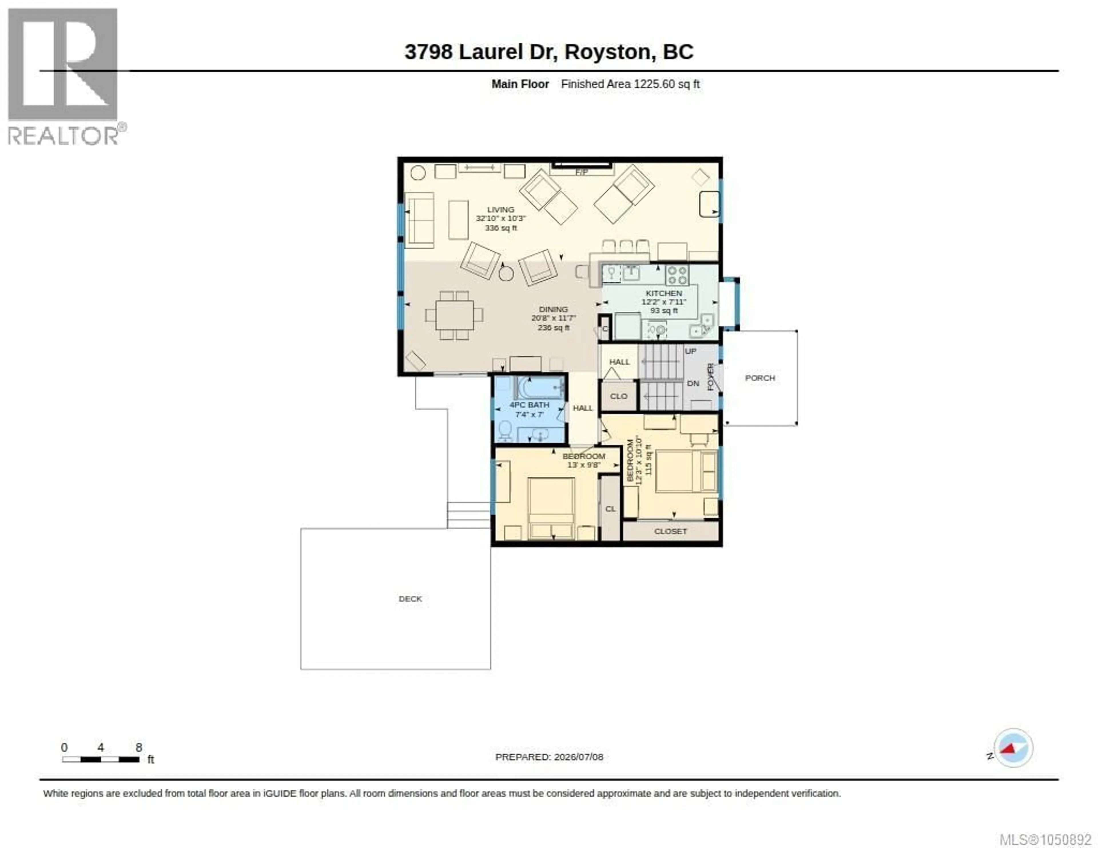 Floor plan for 3798 LAUREL DRIVE, Royston British Columbia V0R2V0