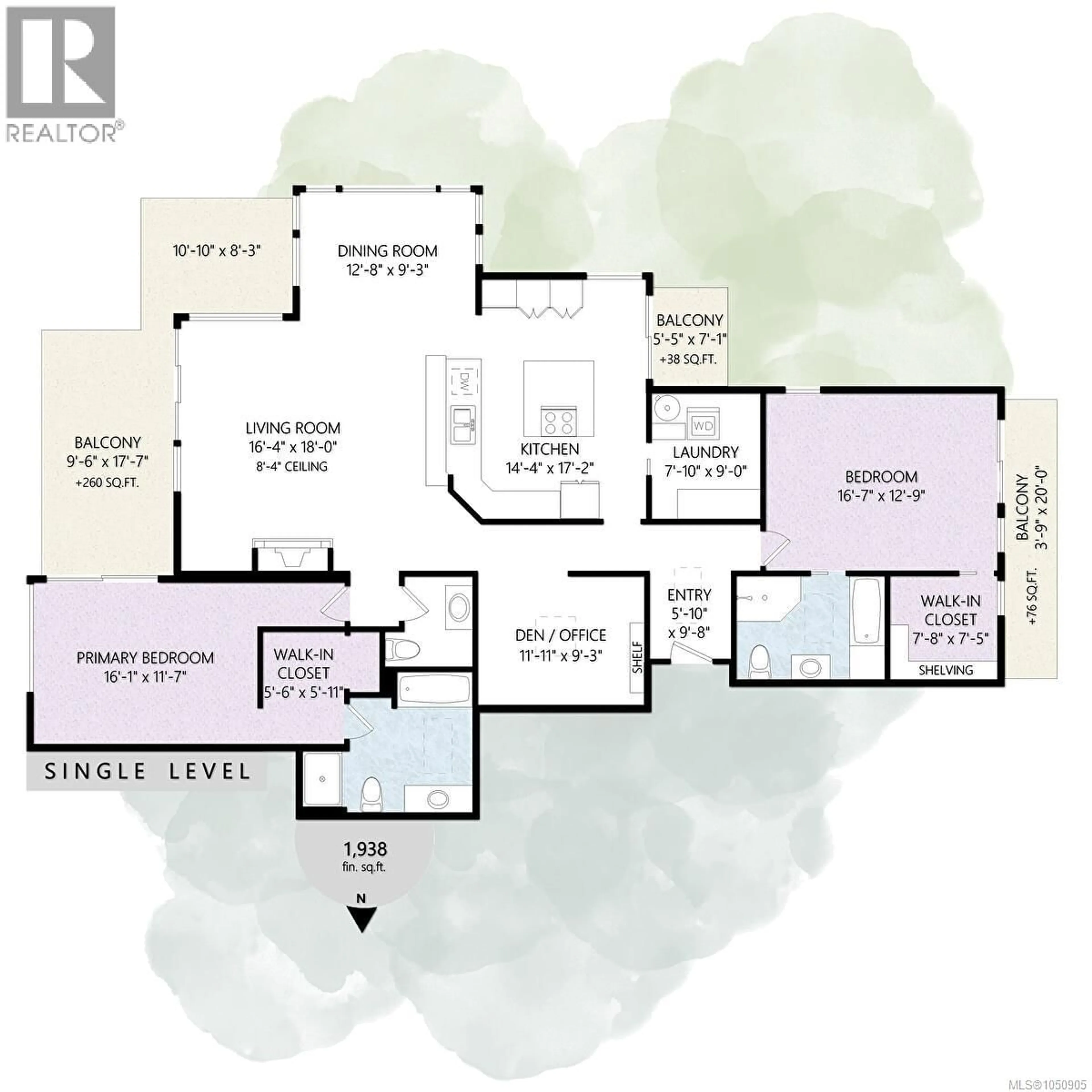 Floor plan for 501 - 5110 CORDOVA BAY ROAD, Saanich British Columbia V8Y2K5