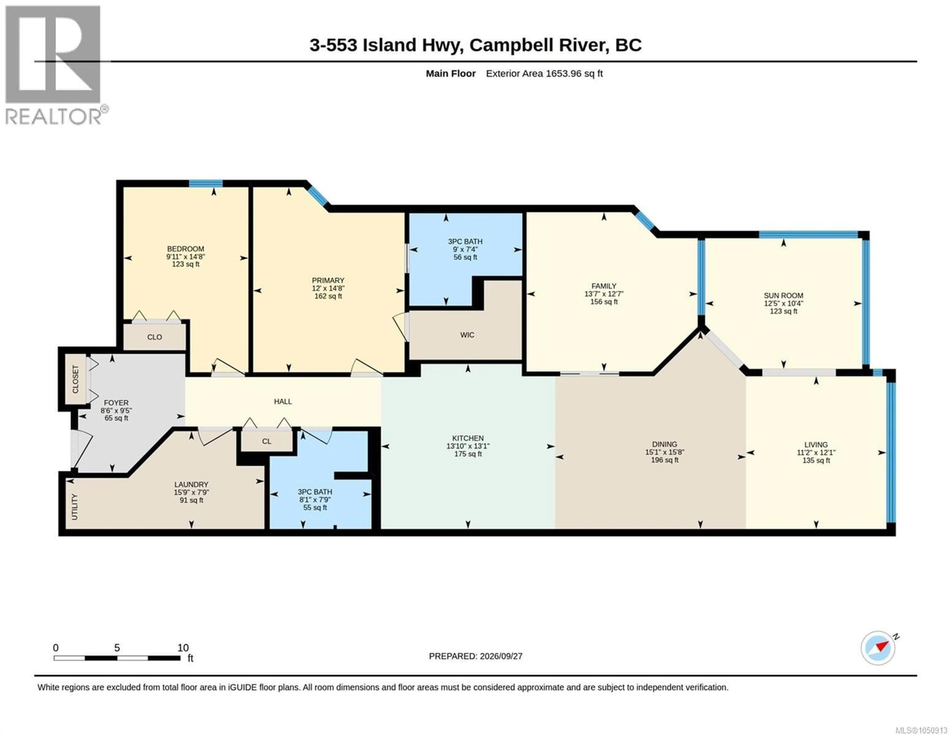 Floor plan for 3 - 553 ISLAND HIGHWAY NORTH, Campbell River British Columbia V9W2B9
