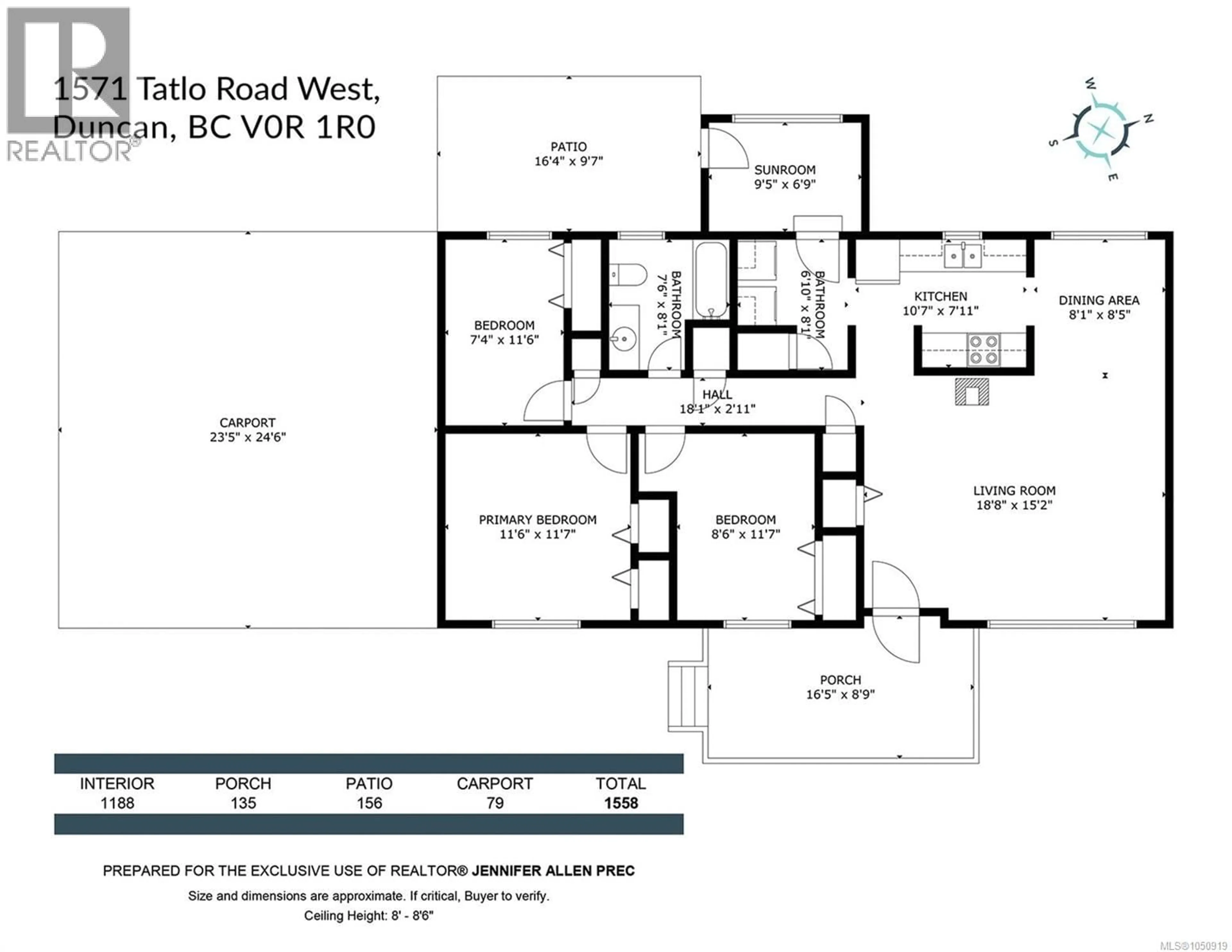 Floor plan for 1571 TATLO ROAD WEST, Crofton British Columbia V0R1R0