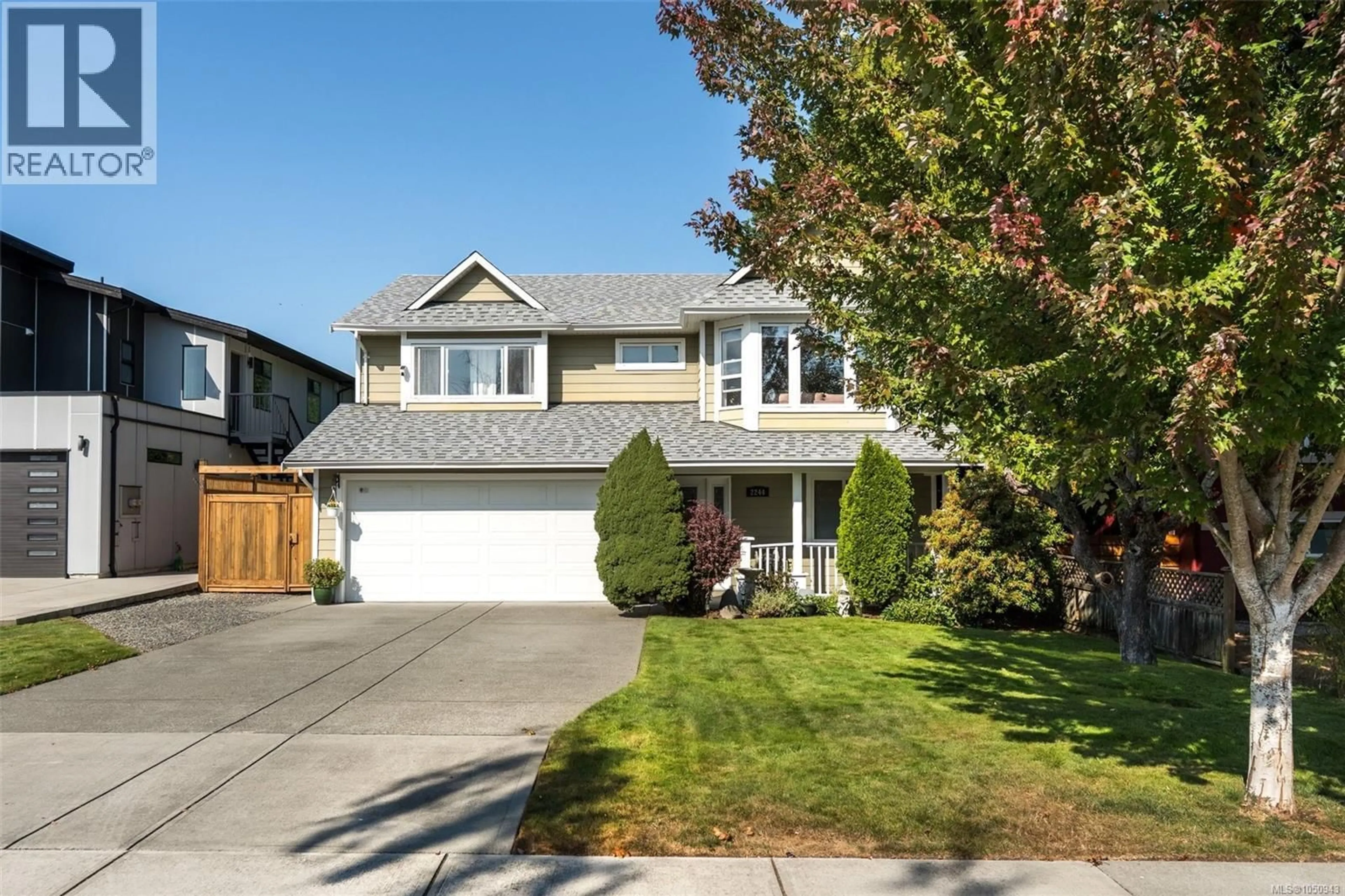 Home with vinyl exterior material, street for 2244 MALAVIEW AVENUE, Sidney British Columbia V8L2E7