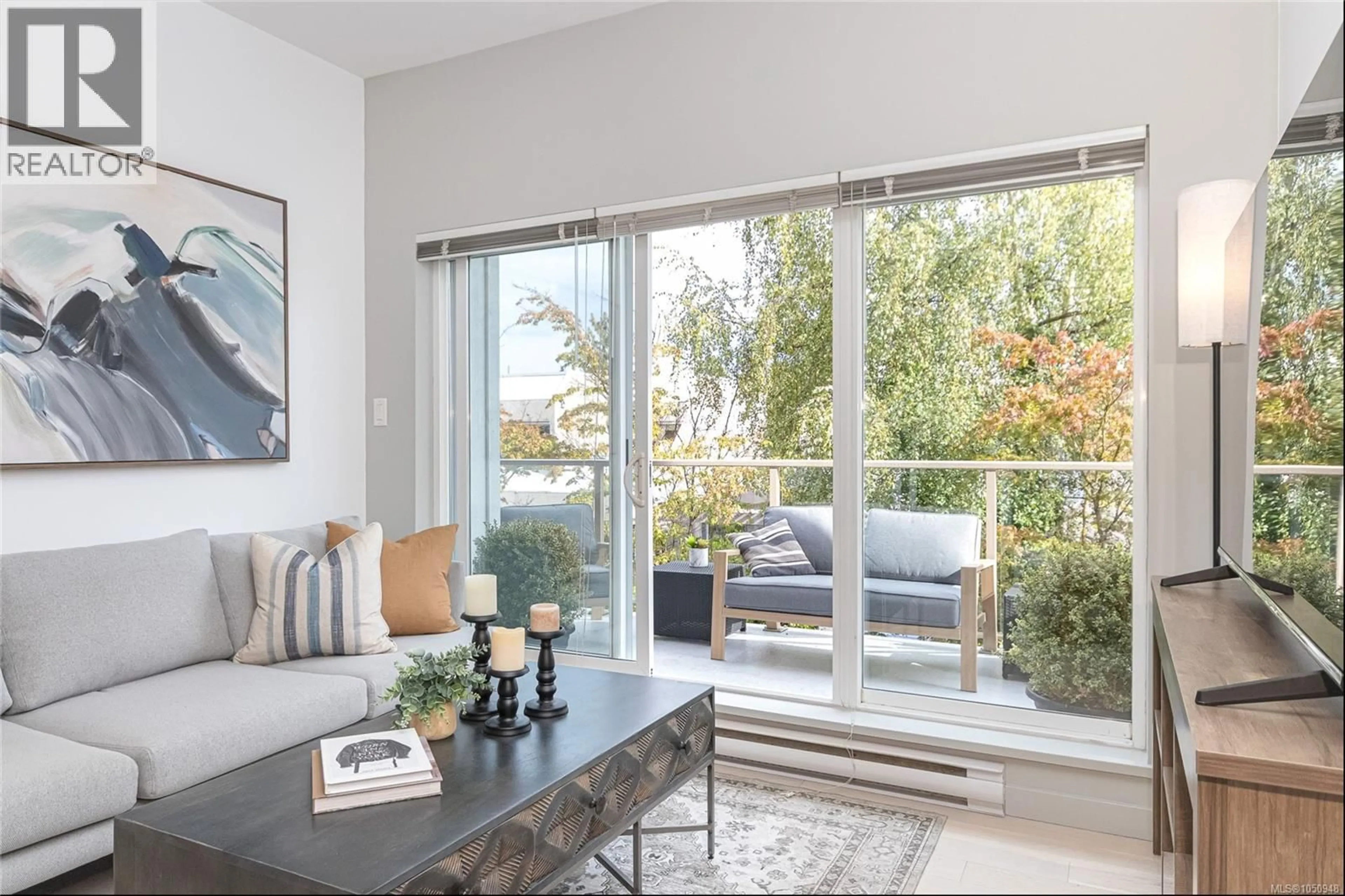 Living room with furniture, unknown for 216 - 1550 CHURCH AVENUE, Saanich British Columbia V8P2H1