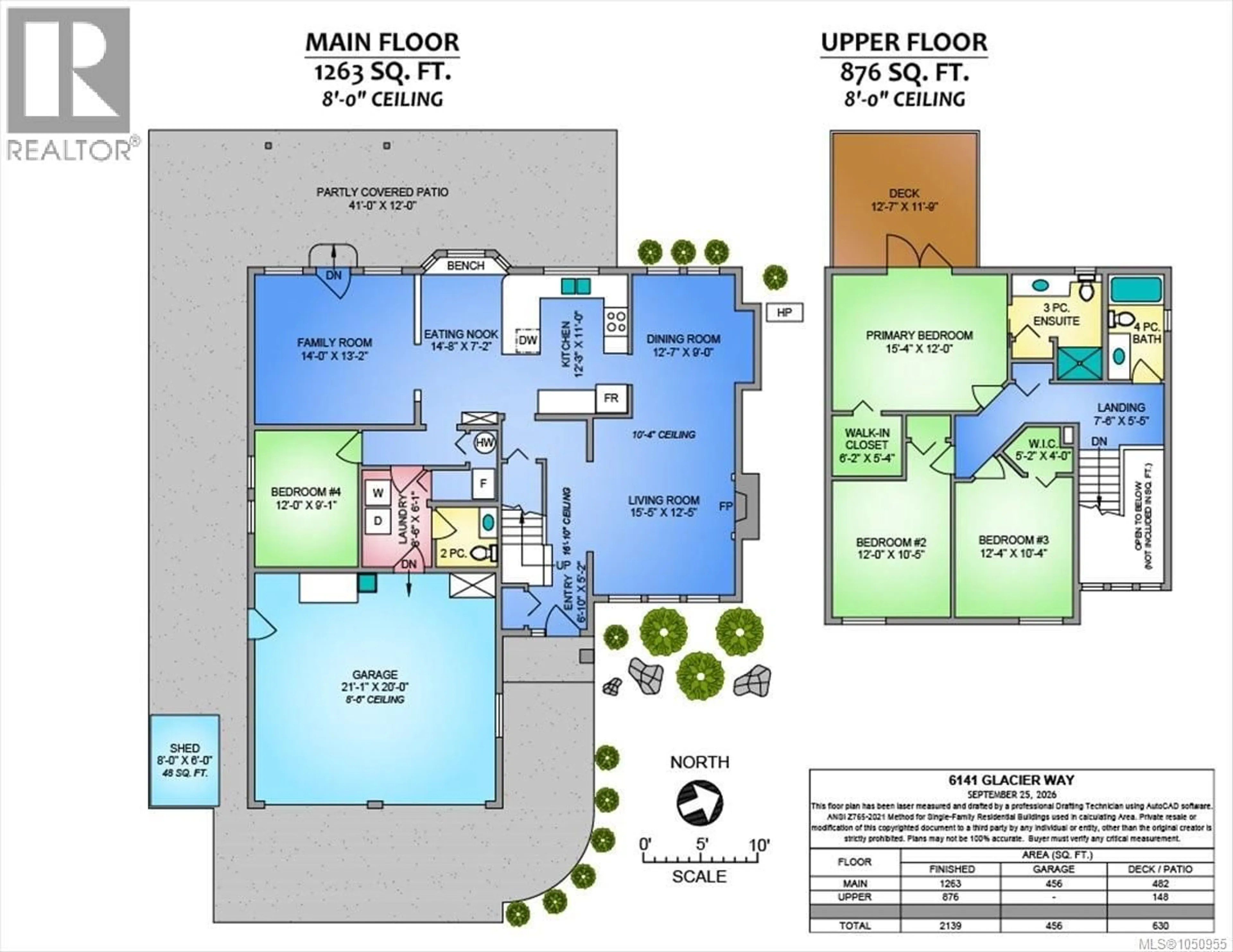 Floor plan for 6141 GLACIER WAY, Nanaimo British Columbia V9T6C8
