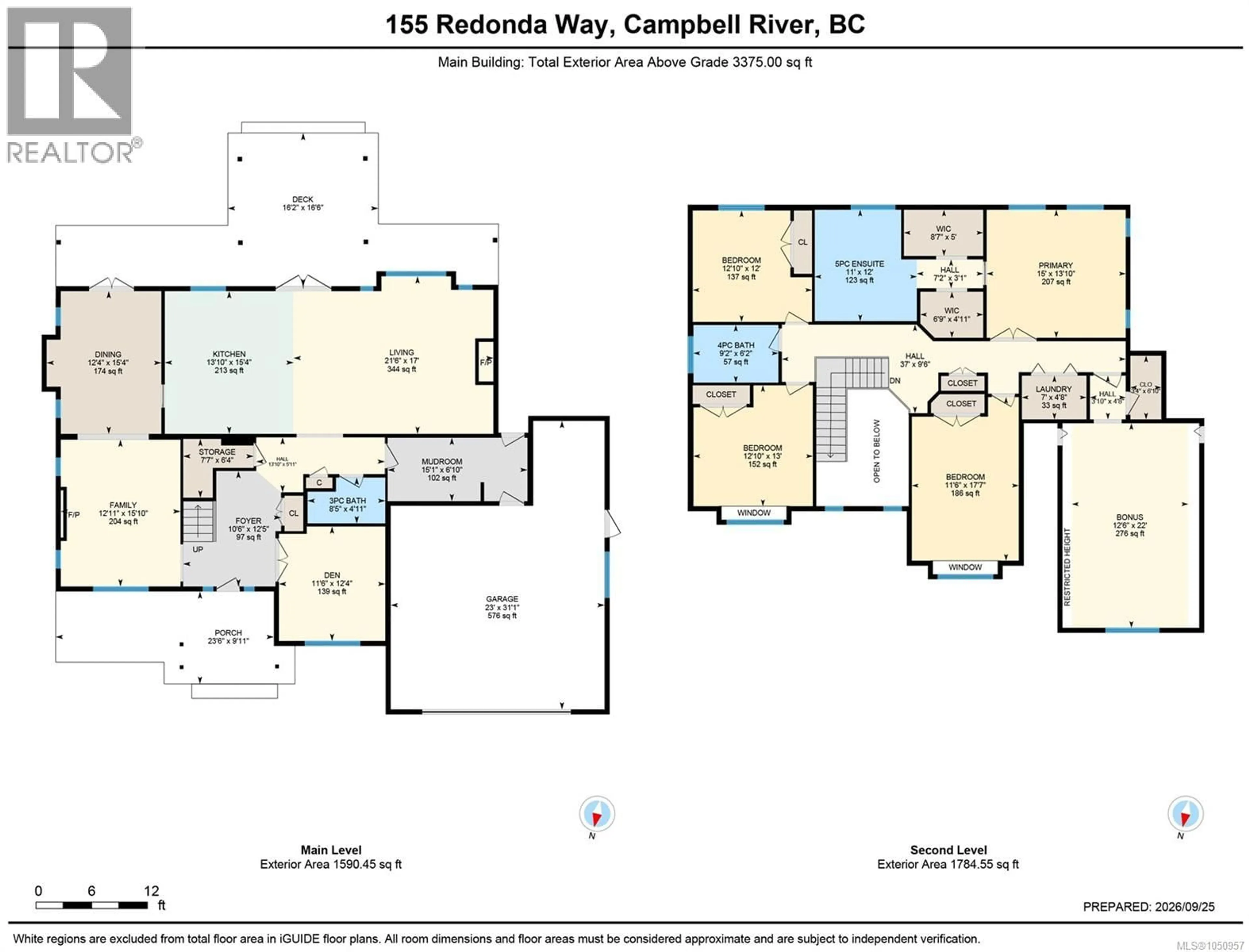 Floor plan for 155 REDONDA WAY, Campbell River British Columbia V9H1J2