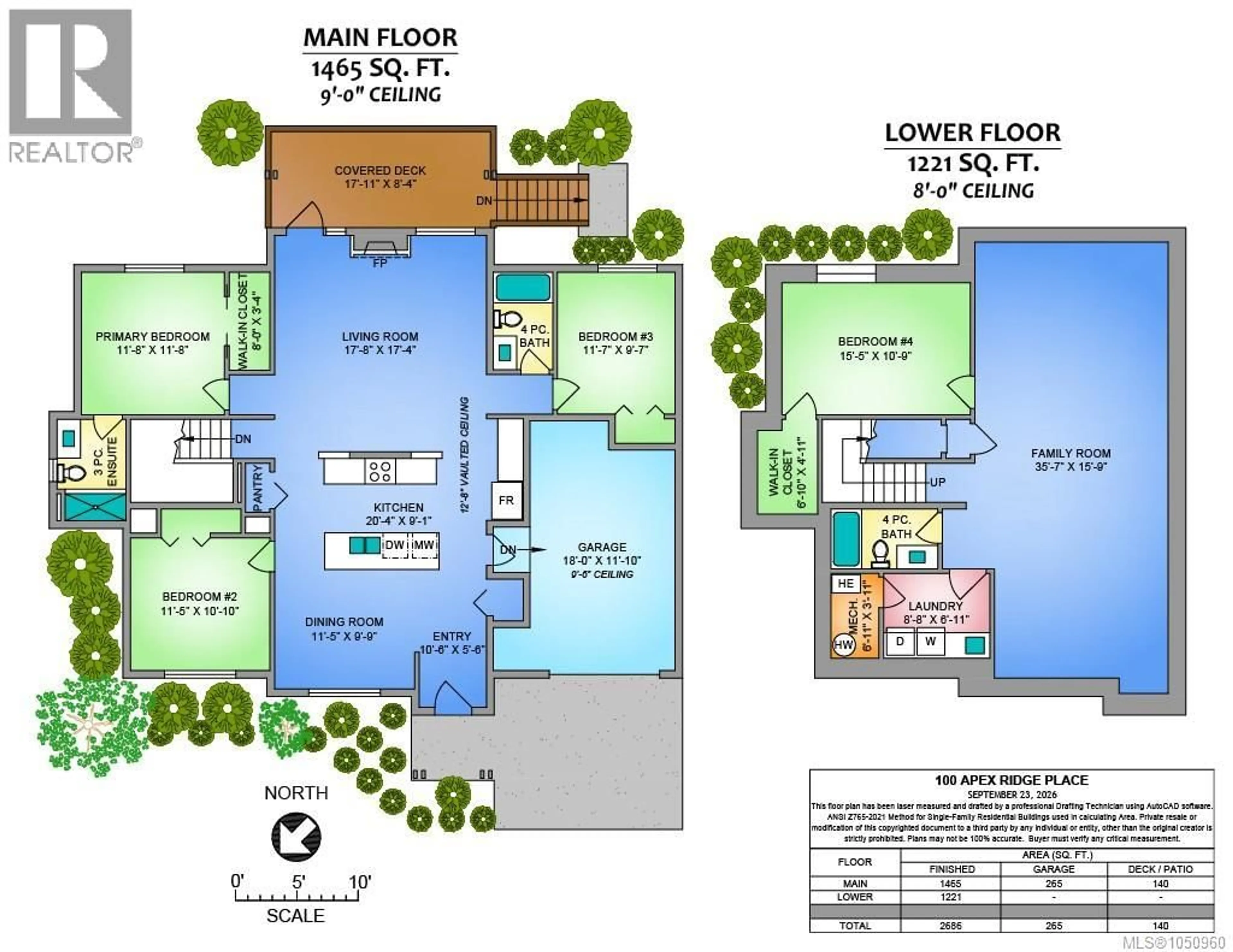 Floor plan for 100 APEX RIDGE PLACE, Nanaimo British Columbia V9T0G8