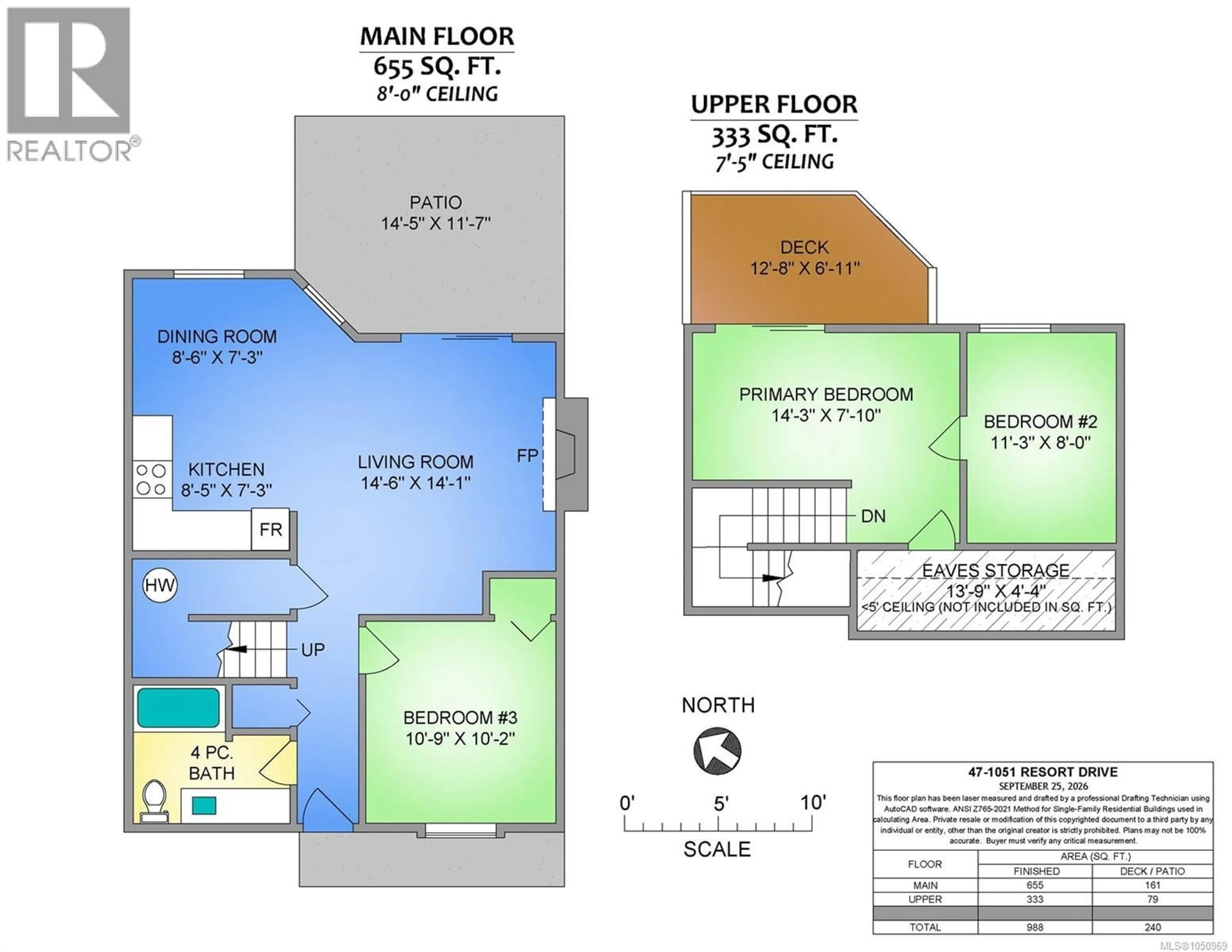 Floor plan for 47 - 1051 RESORT DRIVE, Parksville British Columbia V9P2E4