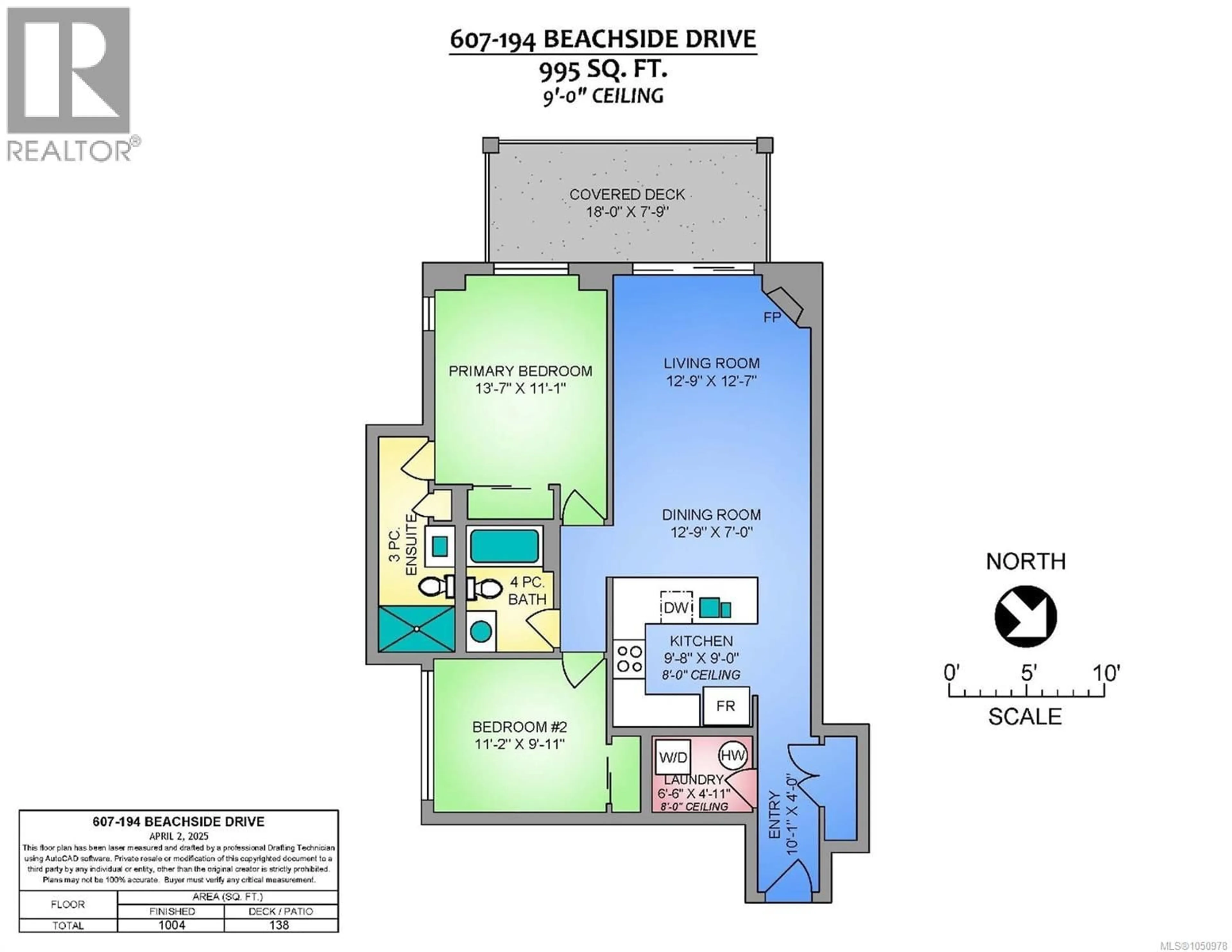 Floor plan for 607 - 194 BEACHSIDE DRIVE, Parksville British Columbia V9P0B1