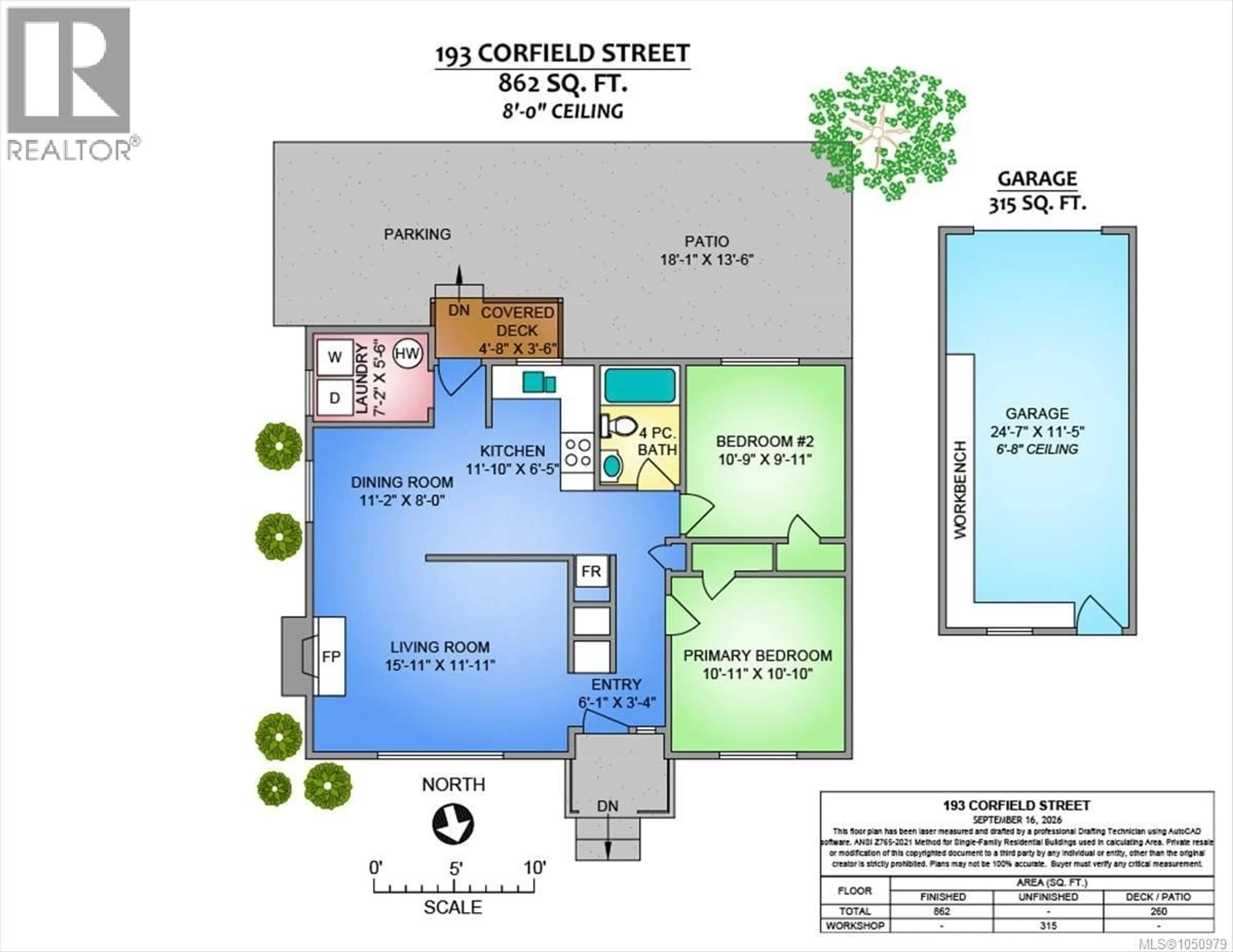 Floor plan for 193 CORFIELD STREET, Parksville British Columbia V9P0A8