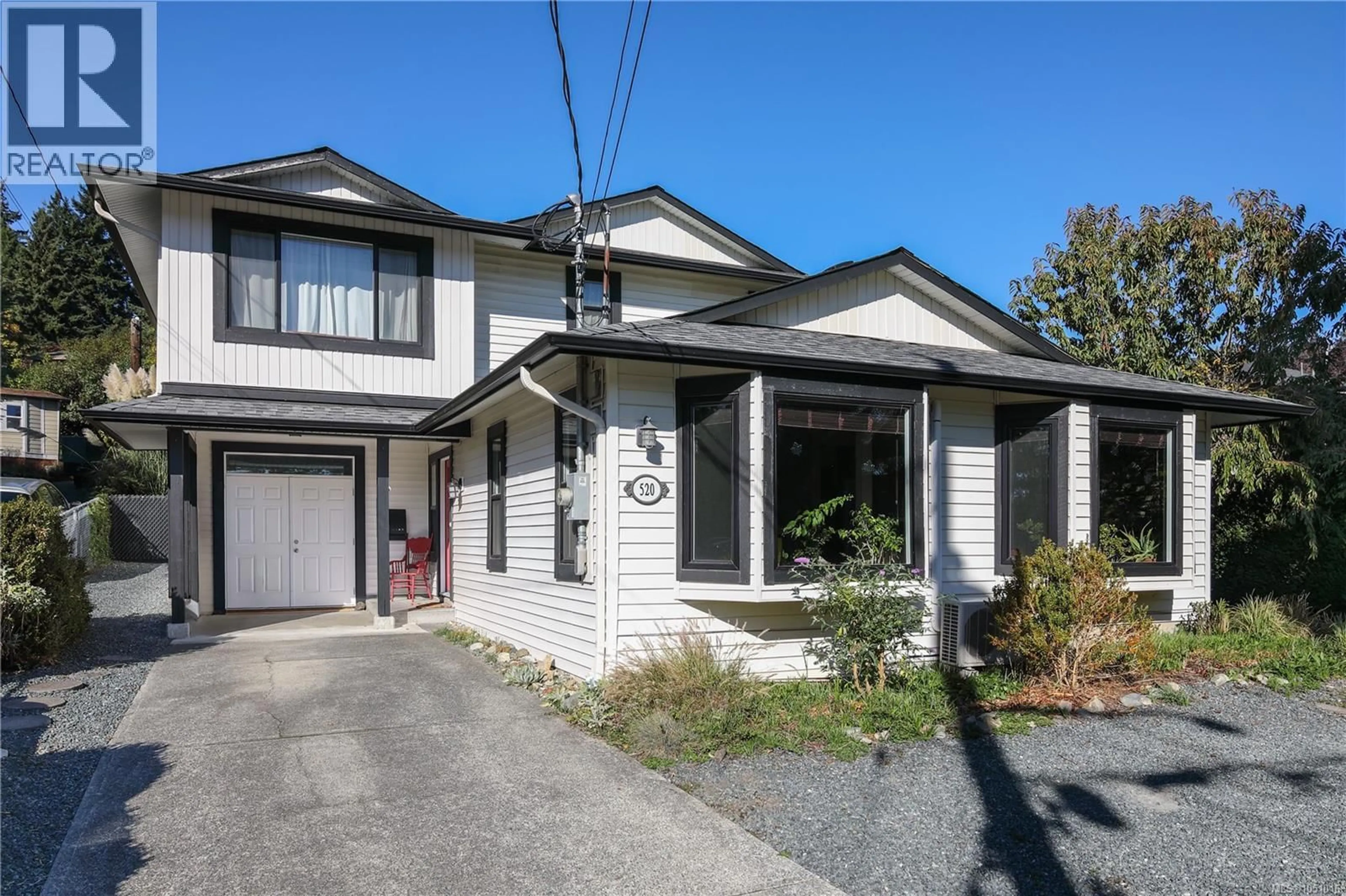 Home with vinyl exterior material, street for 520 ELIZABETH ANN DRIVE, Colwood British Columbia V9C3N1