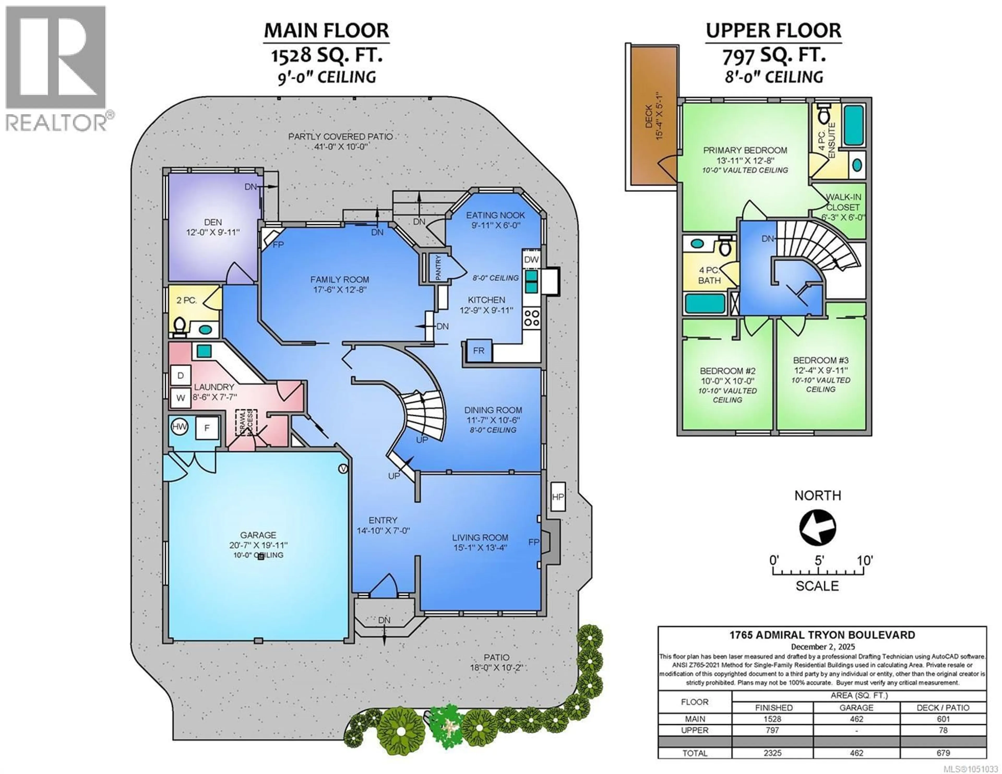 Floor plan for 1765 ADMIRAL TRYON BOULEVARD, French Creek British Columbia V9P2V2