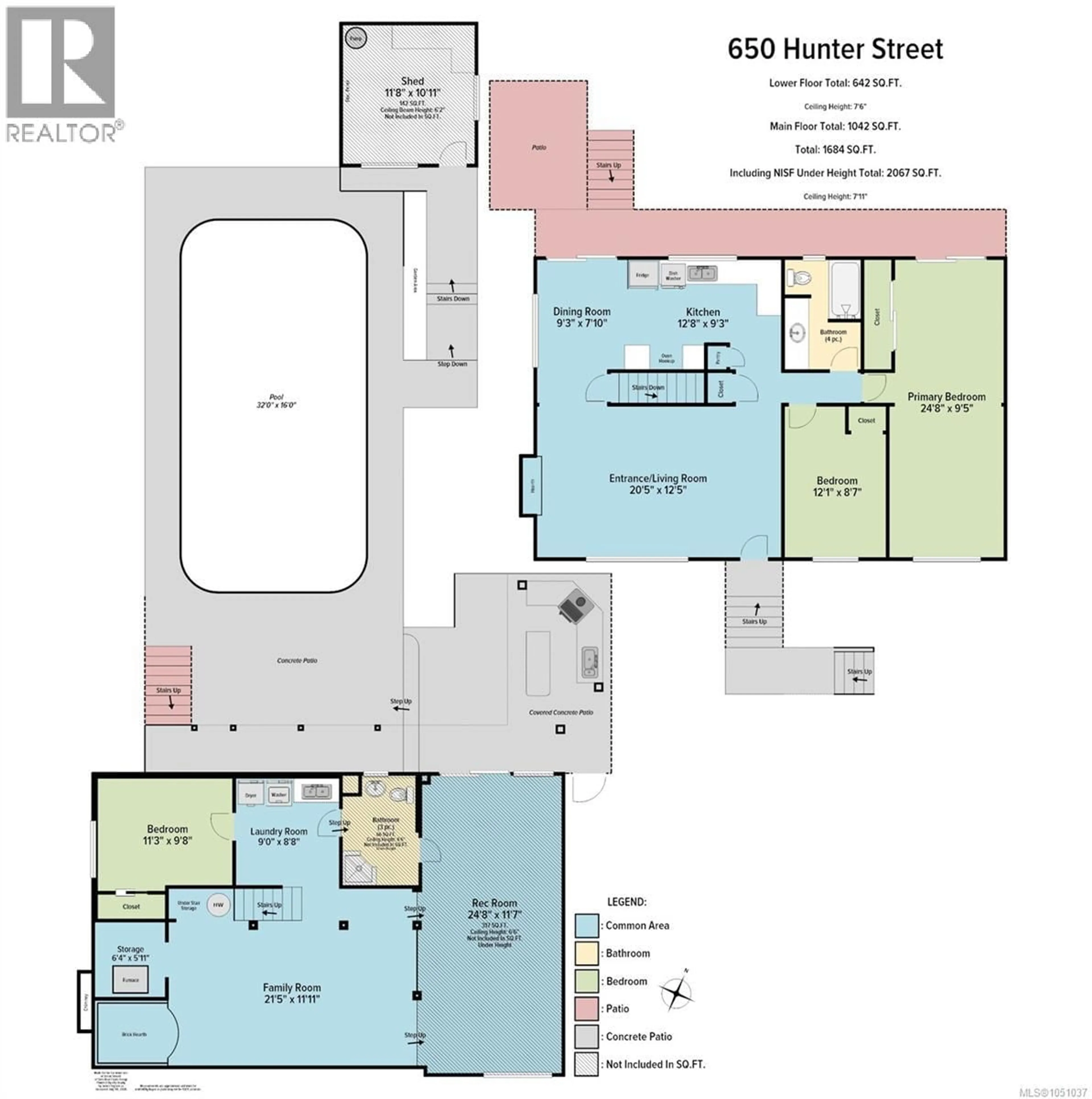Floor plan for 650 HUNTER STREET, Nanaimo British Columbia V9S1R1
