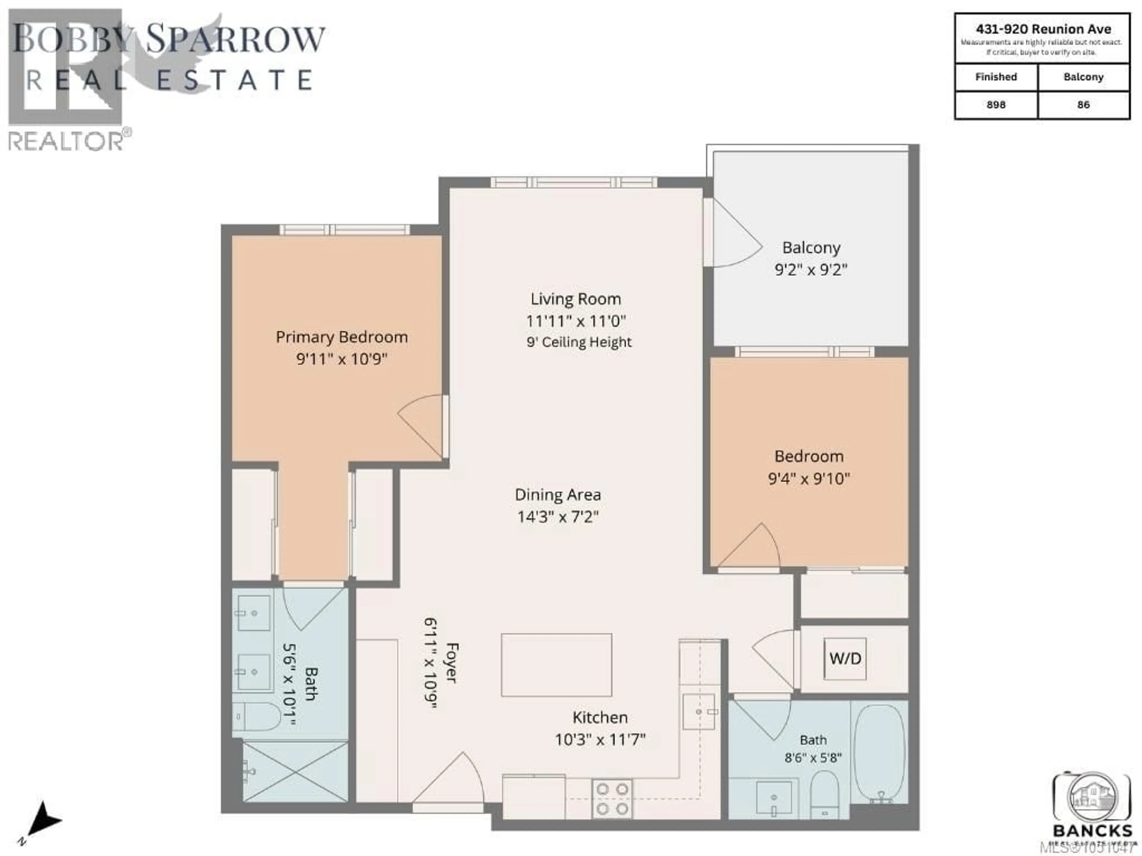 Floor plan for 431 - 920 REUNION AVENUE, Langford British Columbia V9B0W8