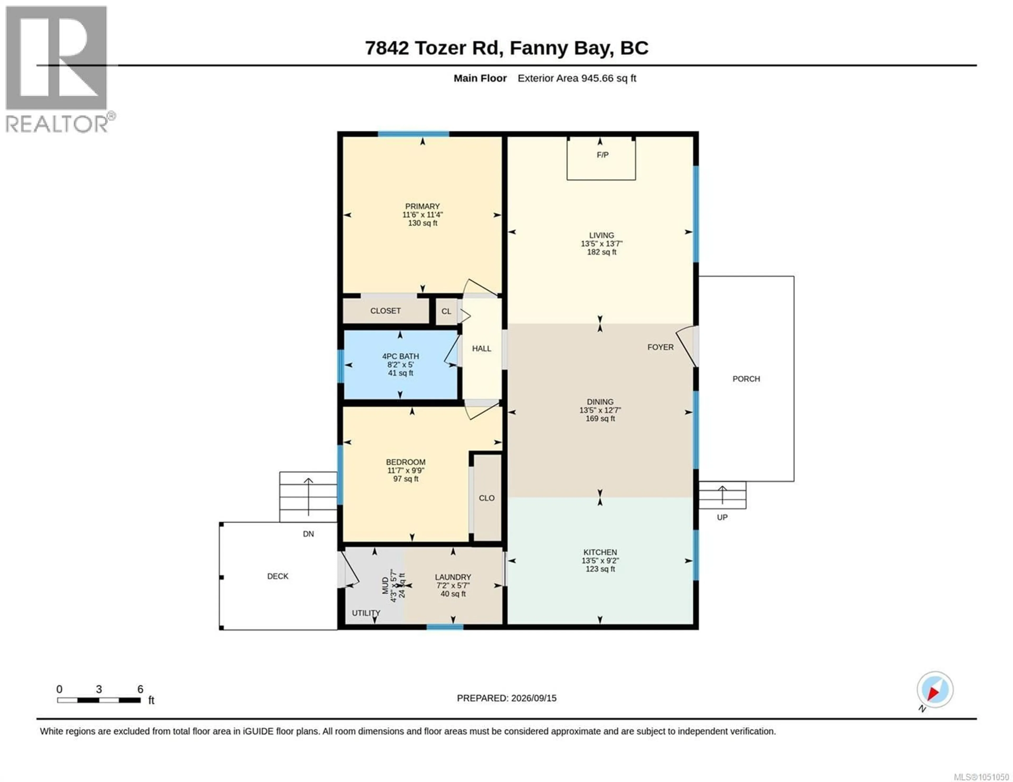 Floor plan for 7842 TOZER ROAD, Fanny Bay British Columbia V0R1W0