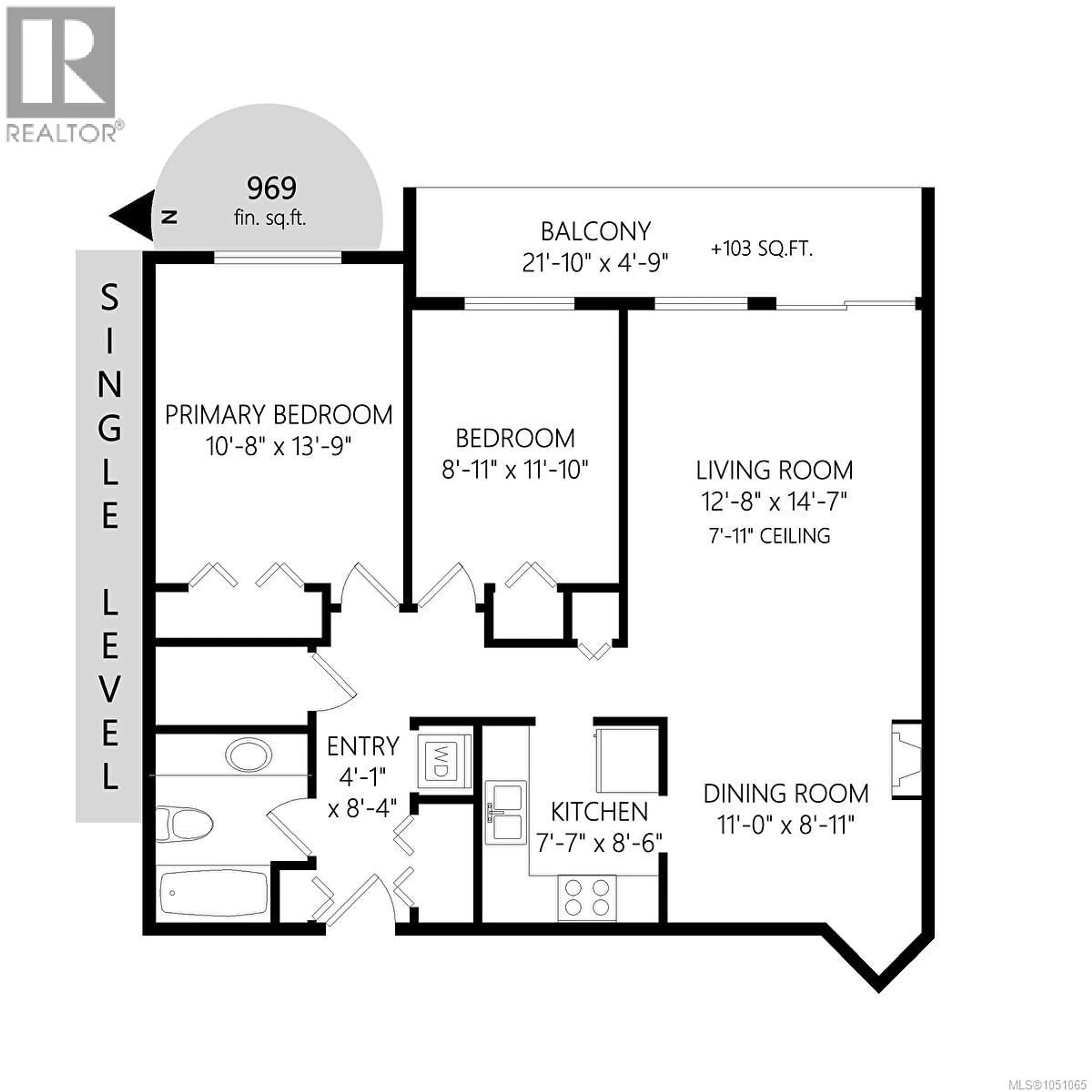 Floor plan for 204 - 877 ELLERY STREET, Esquimalt British Columbia V9A4R8