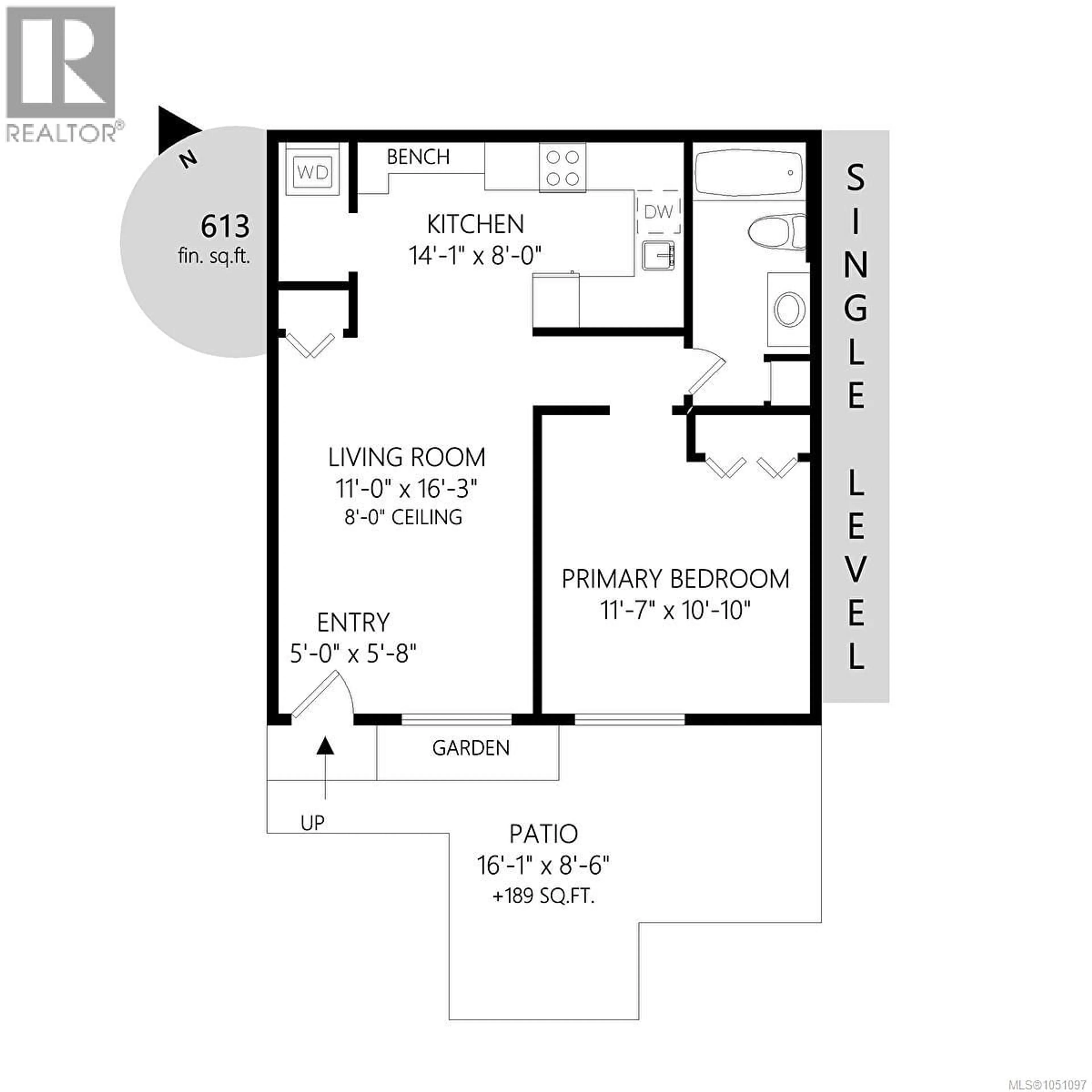 Floor plan for 5 - 974 DUNFORD AVENUE, Langford British Columbia V9B2S3