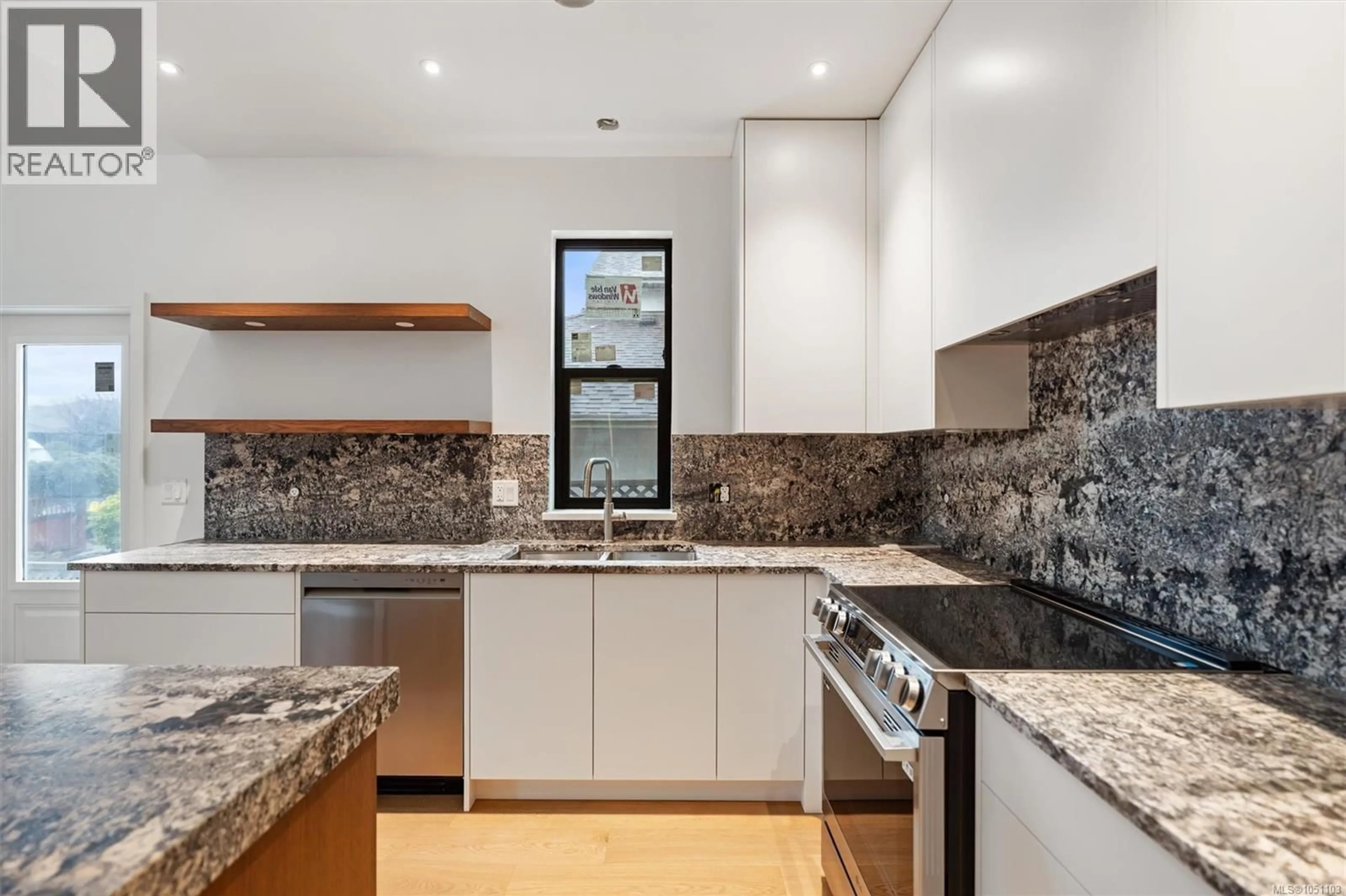 Contemporary kitchen, ceramic/tile floor for A - 9650 THIRD STREET, Sidney British Columbia V8L3A2