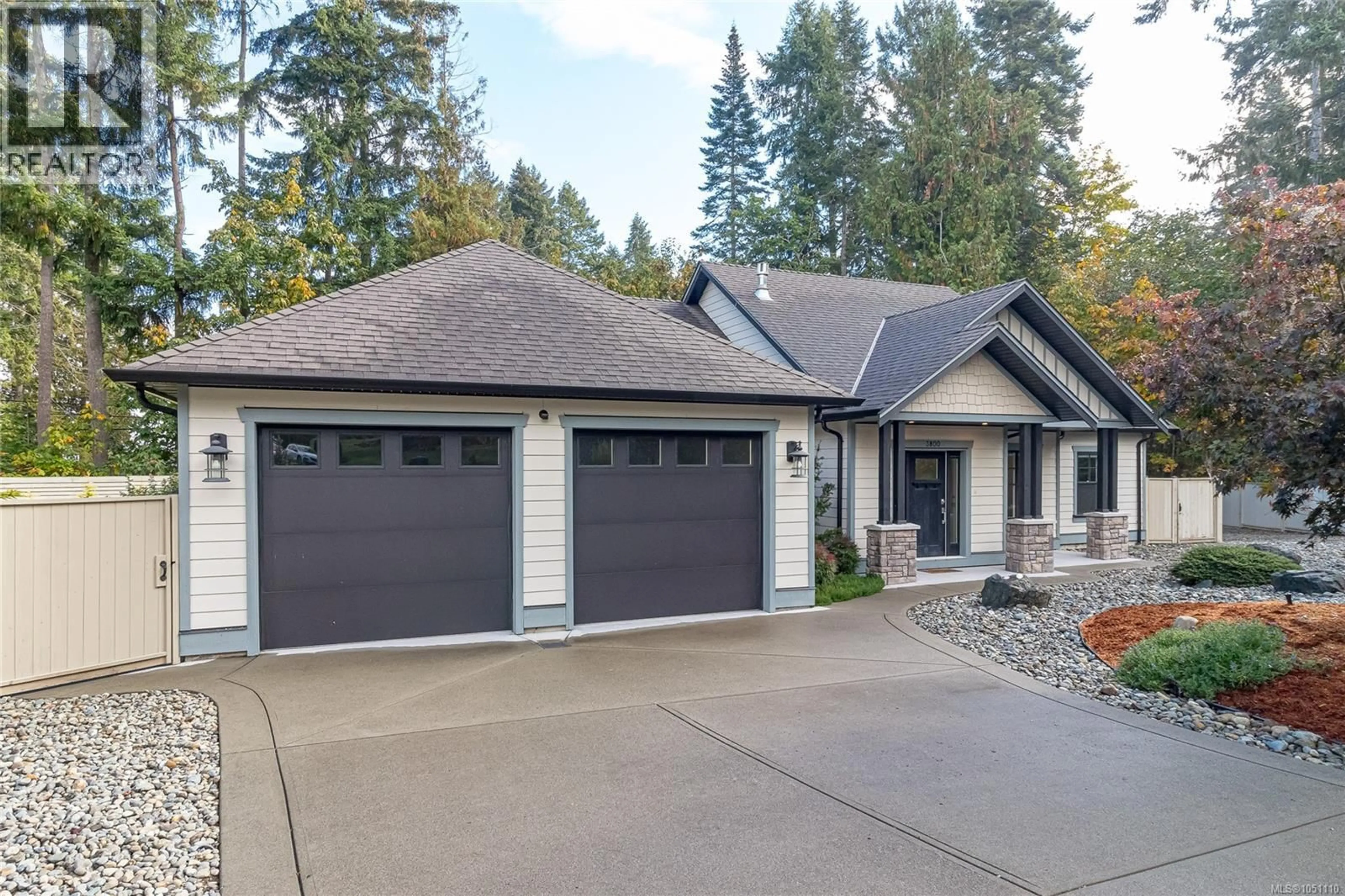 Home with vinyl exterior material, street for 3800 CREEKSIDE DRIVE, Bowser British Columbia V0R1G0