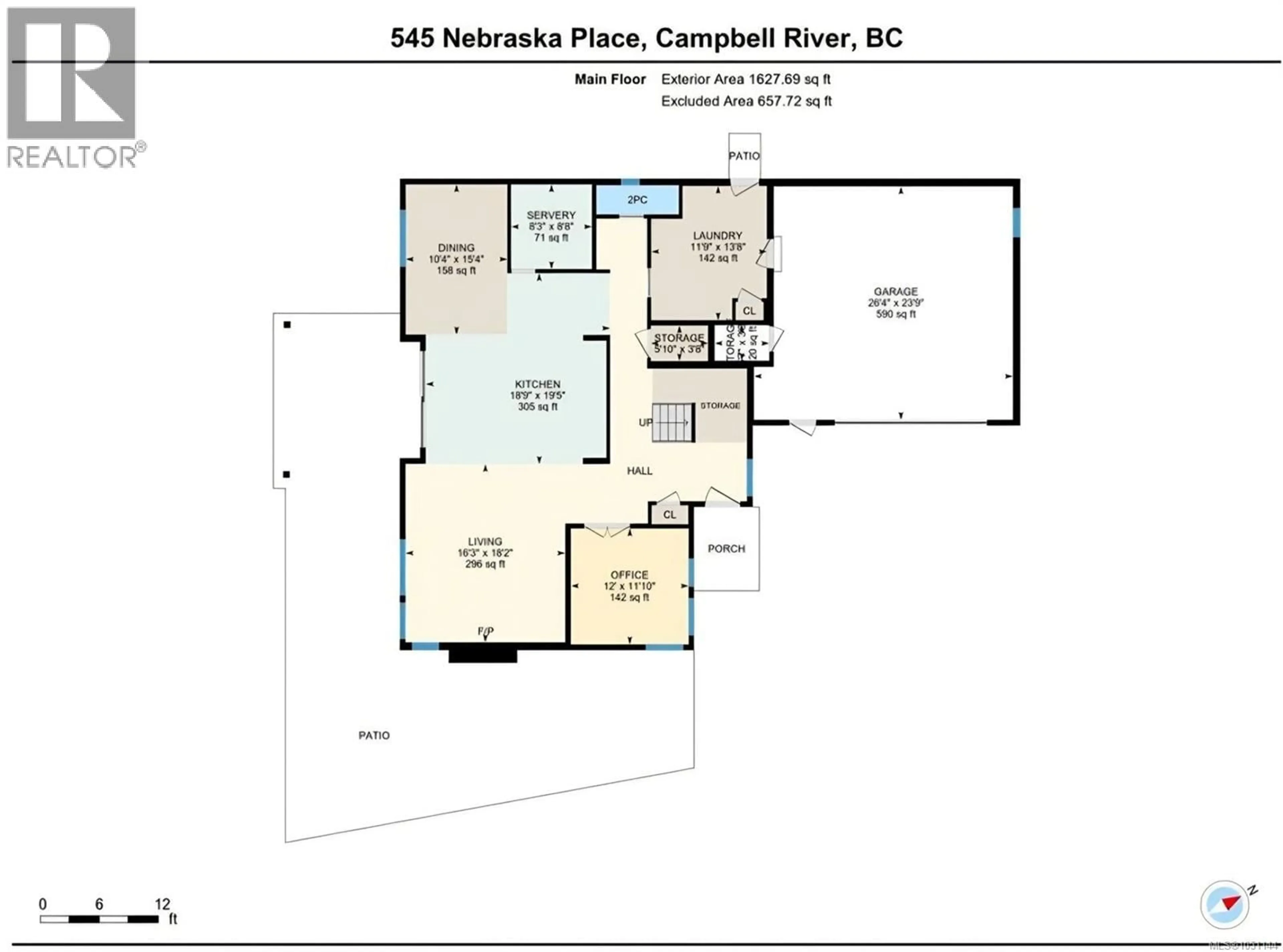 Floor plan for 545 NEBRASKA PLACE, Campbell River British Columbia V9H0E3