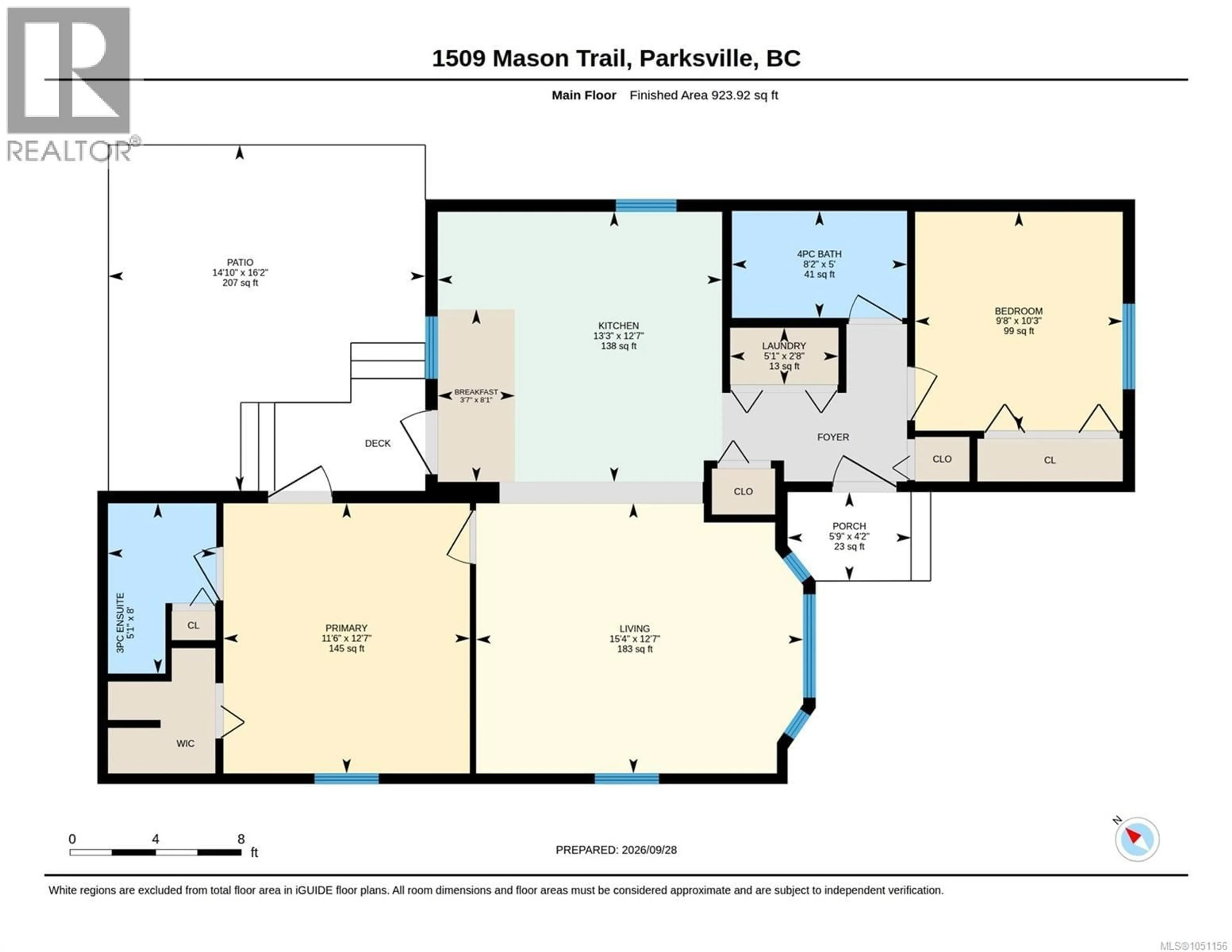 Floor plan for 1509 MASON TRAIL, Parksville British Columbia V9P1X9