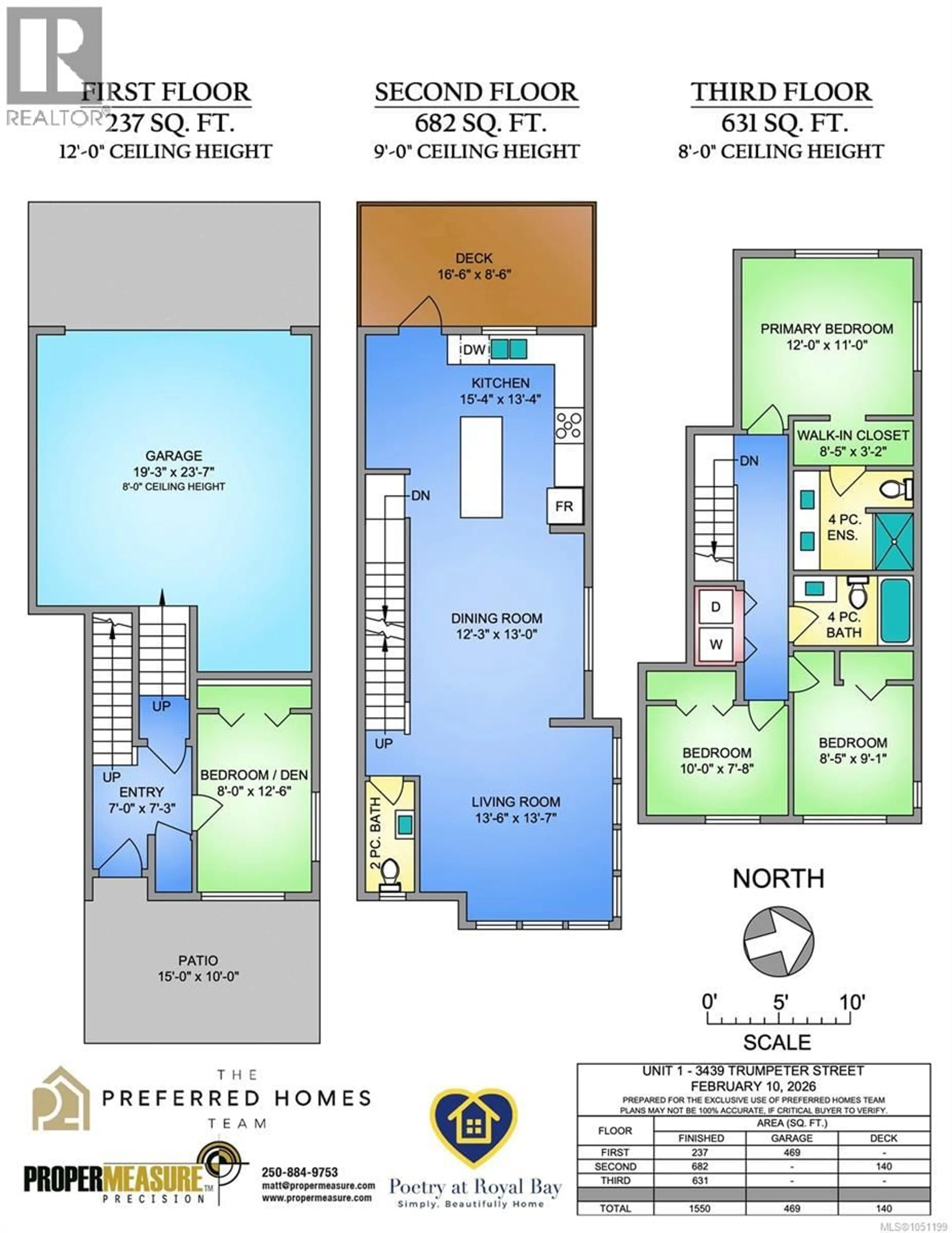 Floor plan for 1 - 3439 TRUMPETER STREET, Colwood British Columbia V9C0R5