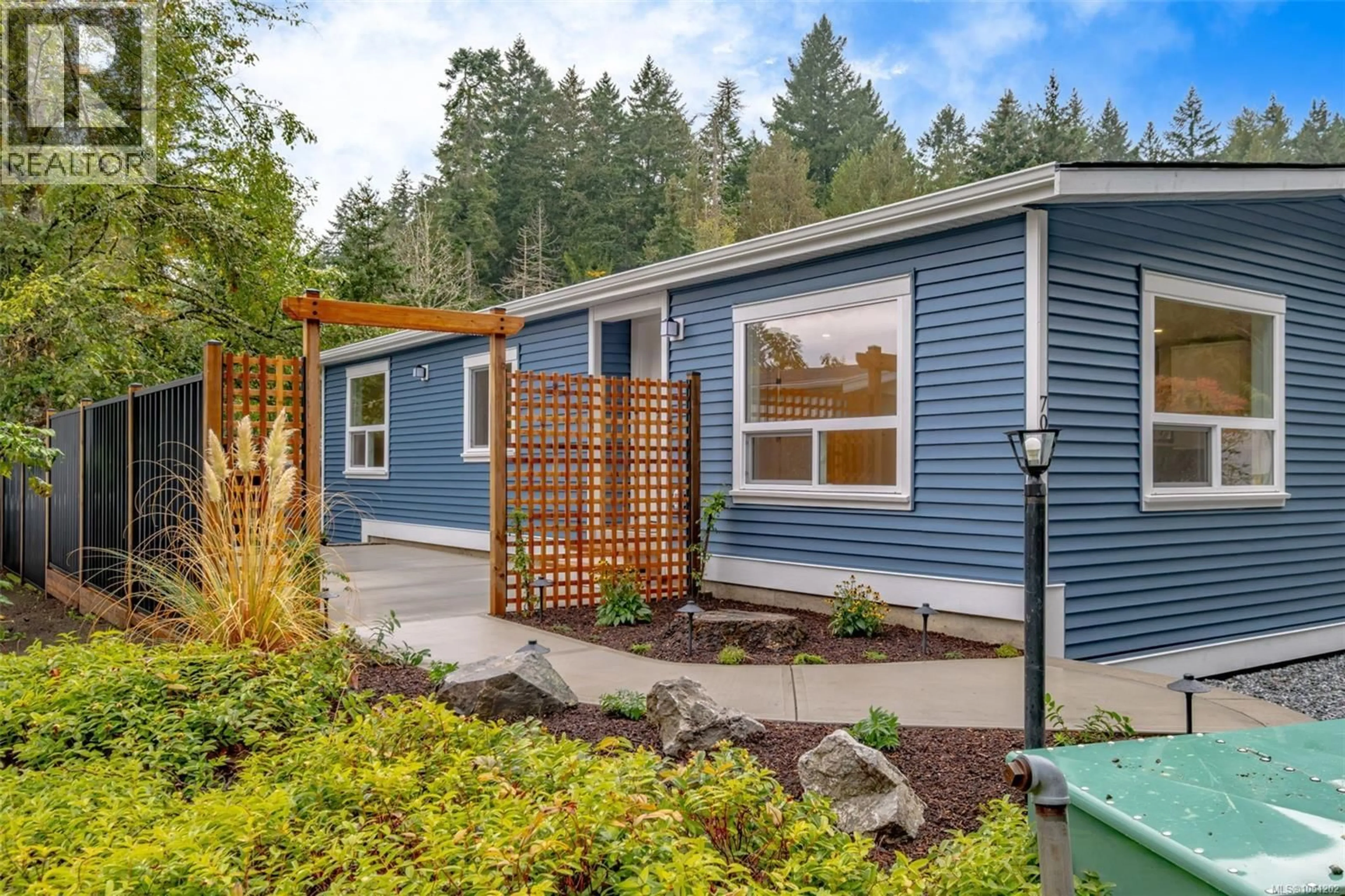 Home with vinyl exterior material, street for 70 - 2785 WALLBANK ROAD, Shawnigan Lake British Columbia V8H3B9