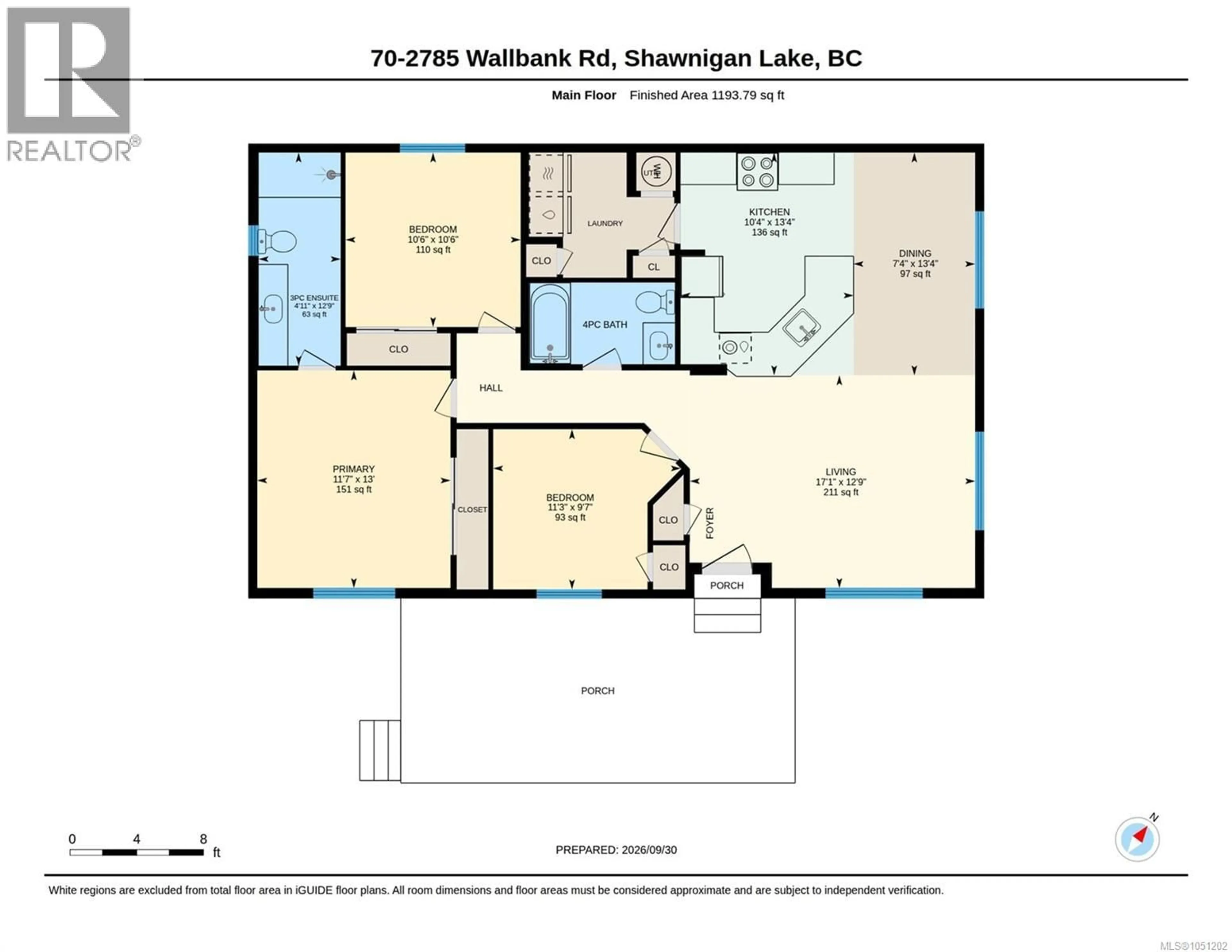 Floor plan for 70 - 2785 WALLBANK ROAD, Shawnigan Lake British Columbia V8H3B9