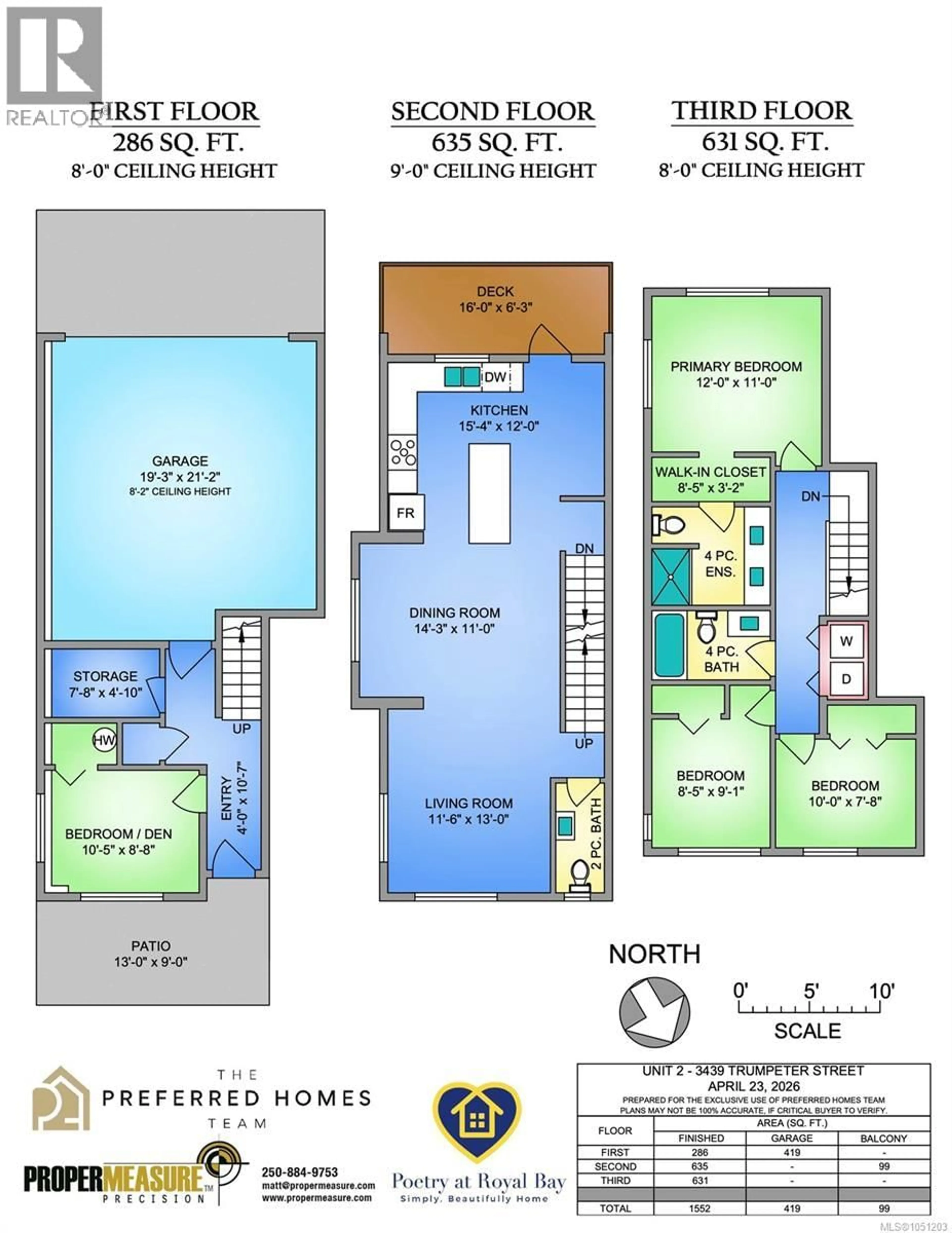 Floor plan for 2 - 3439 TRUMPETER STREET, Colwood British Columbia V9C0R5