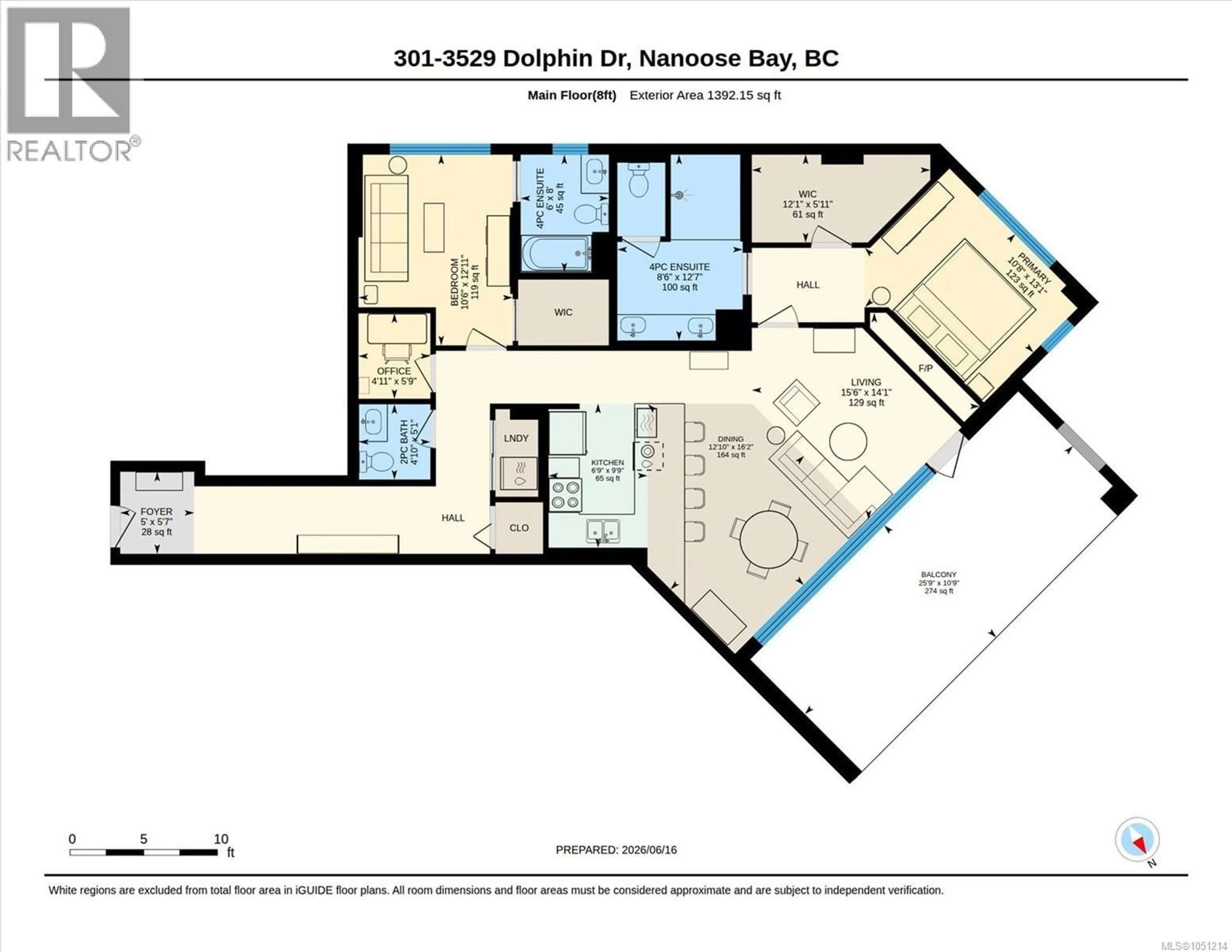 Floor plan for 301 - 3529 DOLPHIN DRIVE, Nanoose Bay British Columbia V9P9K1