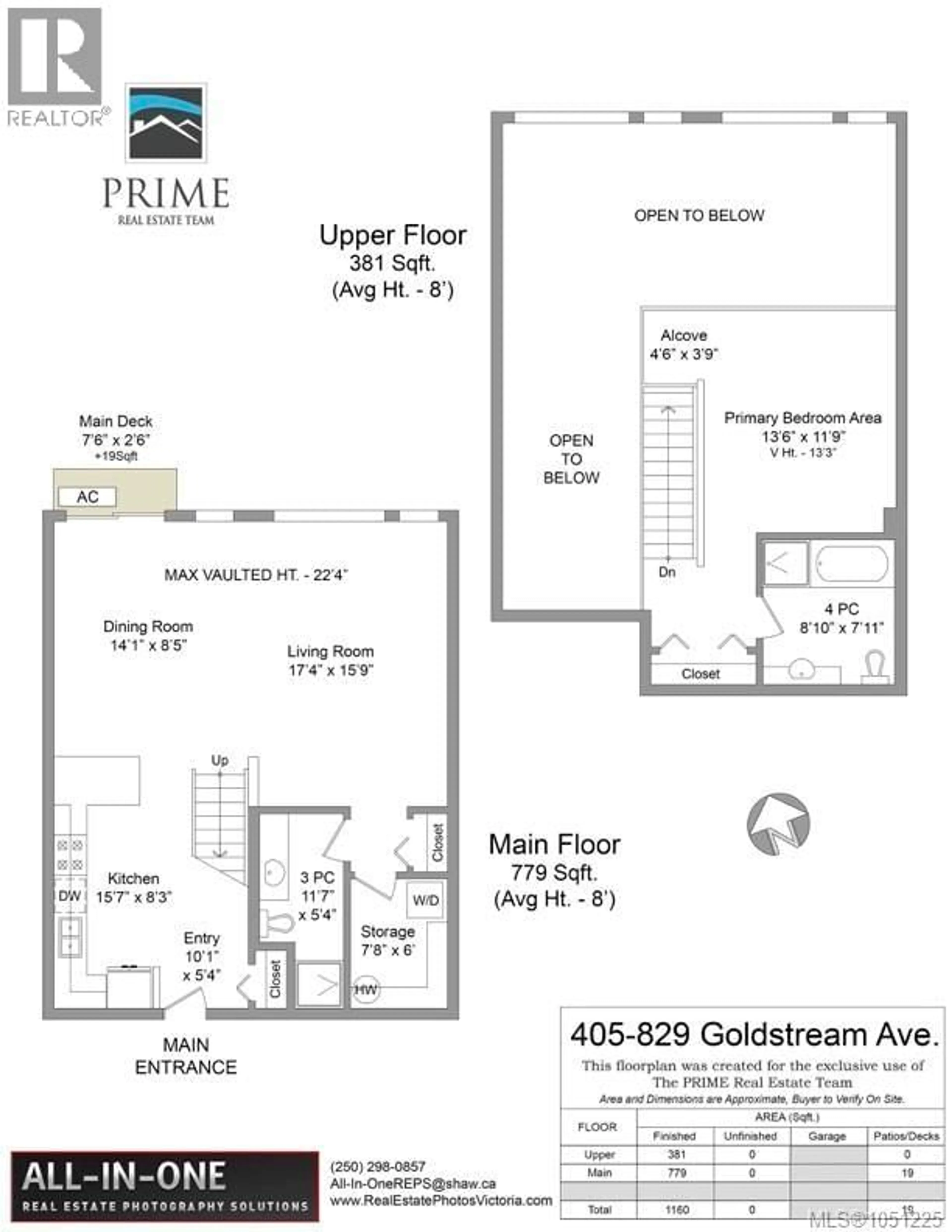 Floor plan for 405 - 829 GOLDSTREAM AVENUE, Langford British Columbia V9B2X8
