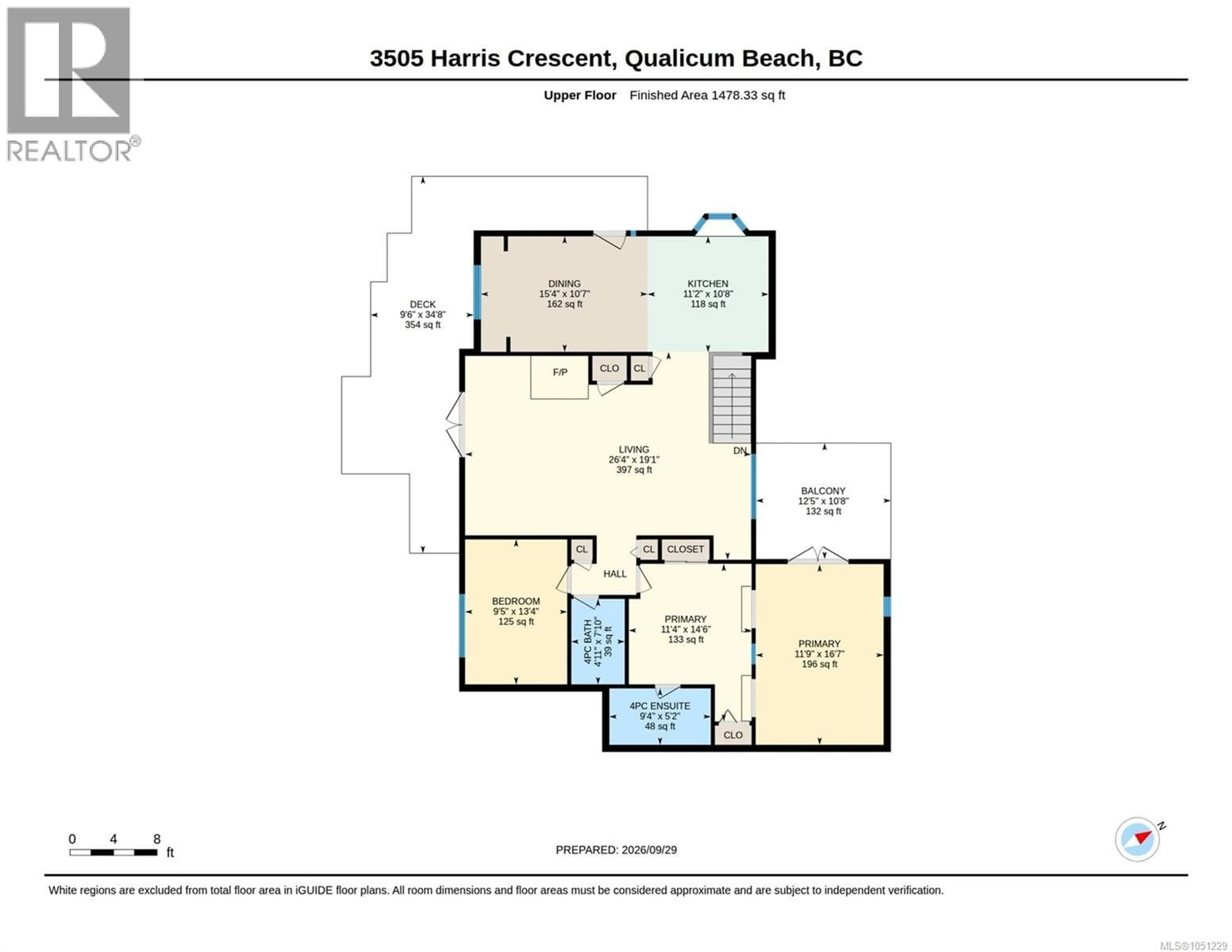 Floor plan for 3505 HARRIS CRESCENT, Qualicum Beach British Columbia V9K1W1