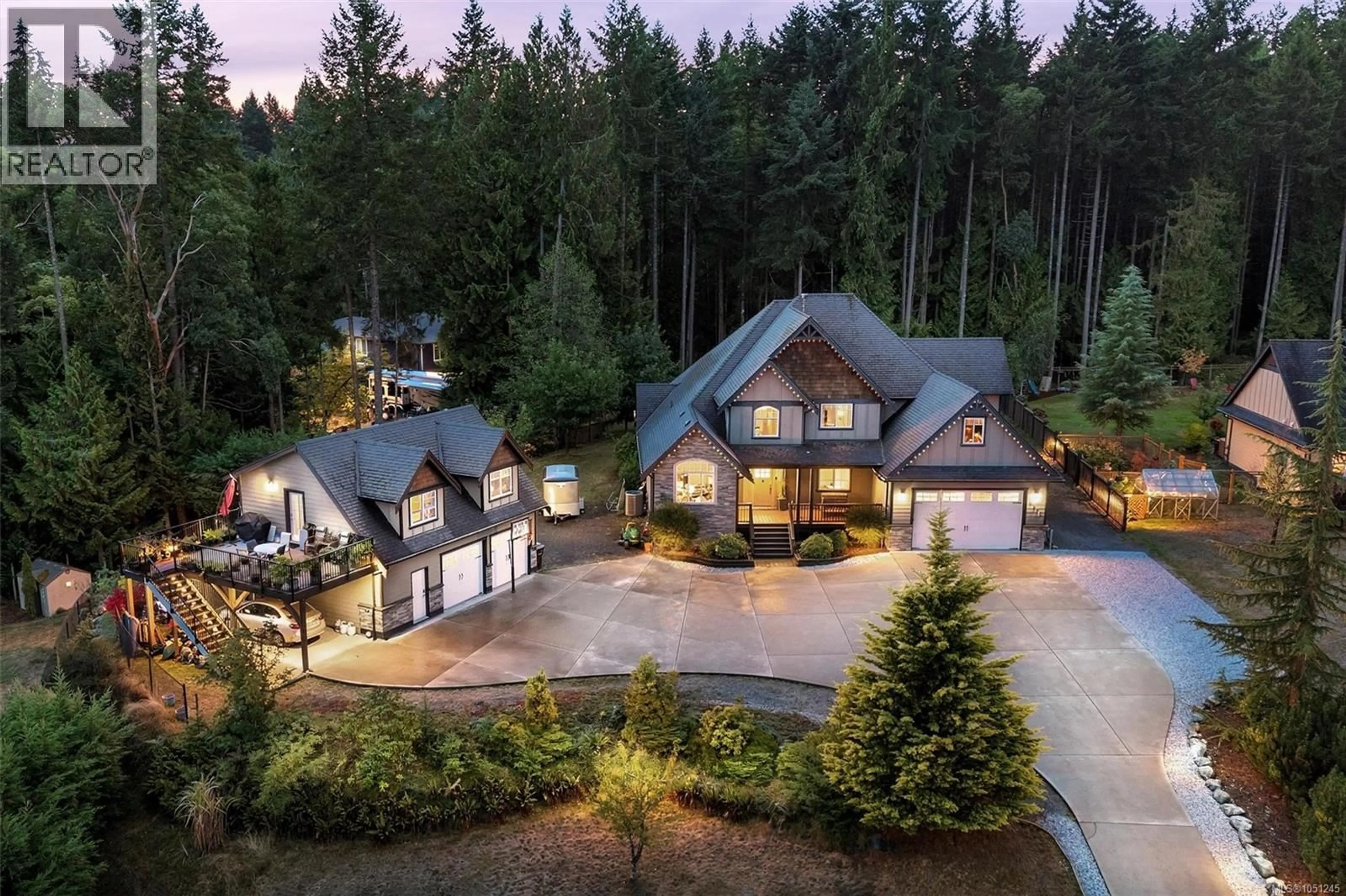 A pic from outside/outdoor area/front of a property/back of a property/a pic from drone, unknown for 2944 ROOZENDAAL ROAD, Shawnigan Lake British Columbia V0R2W1