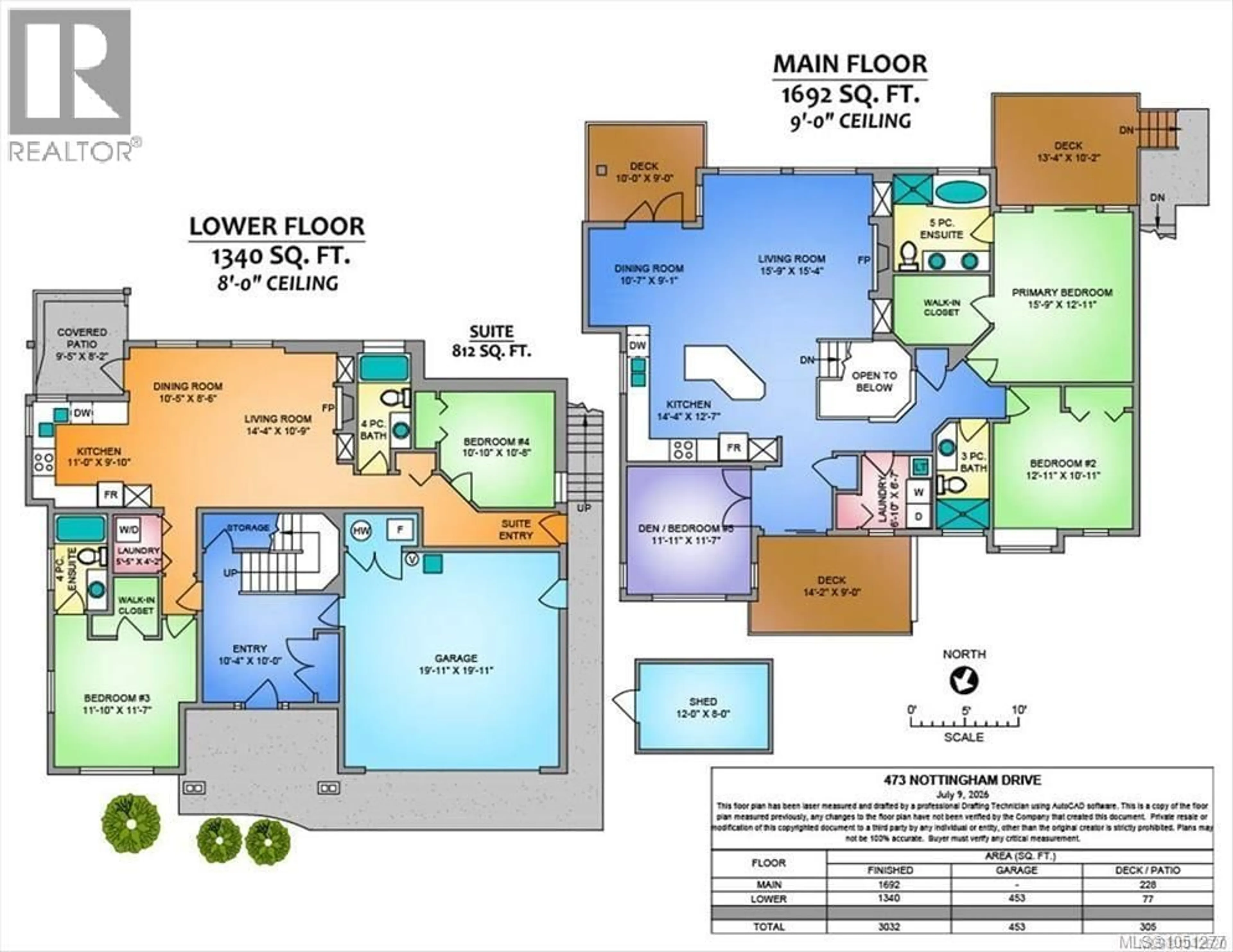 Floor plan for 473 NOTTINGHAM DRIVE, Nanaimo British Columbia V9T0C2