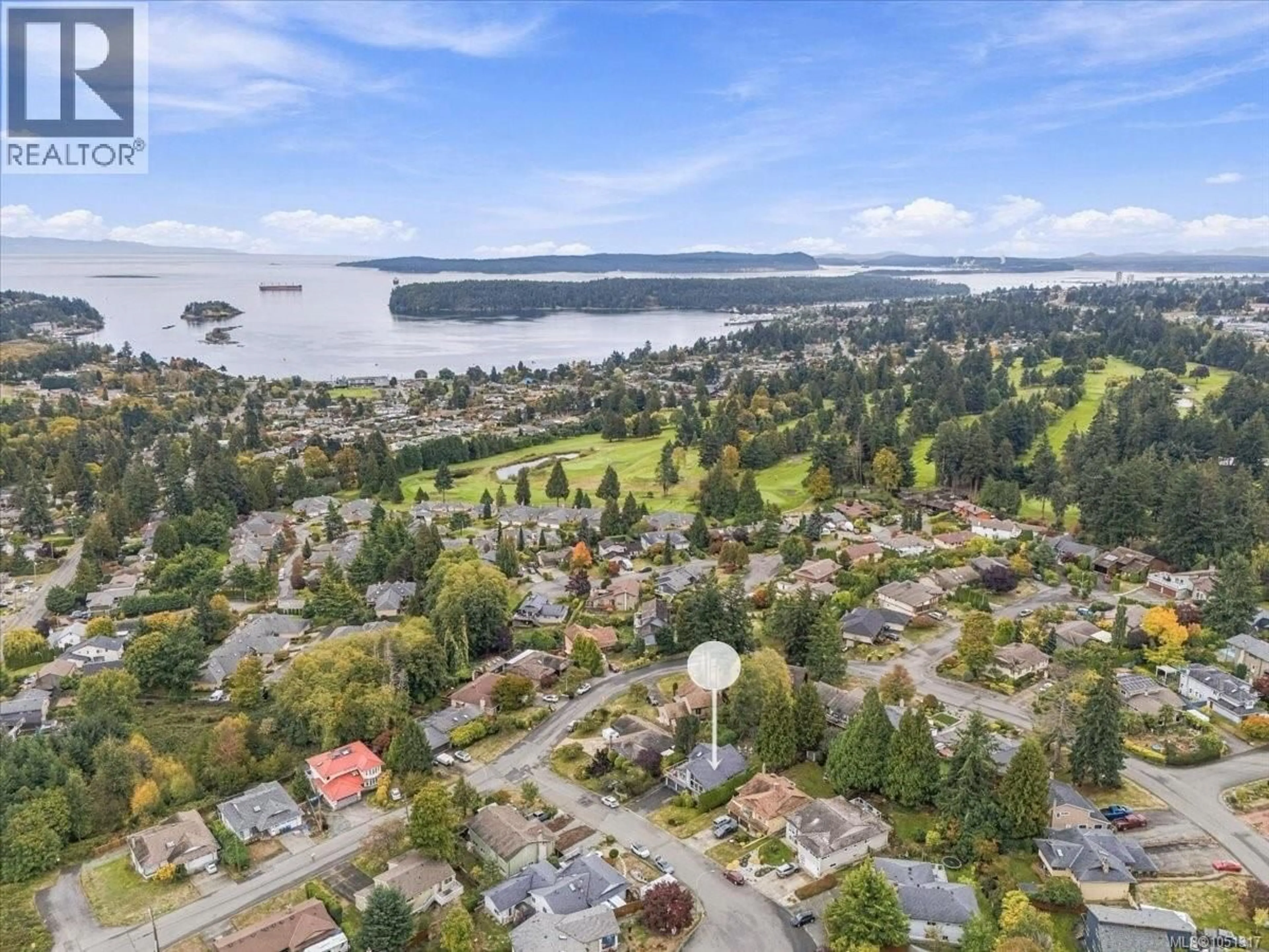 A pic from outside/outdoor area/front of a property/back of a property/a pic from drone, water/lake/river/ocean view for 3005 PERSIMMON PLACE, Nanaimo British Columbia V9S1S1