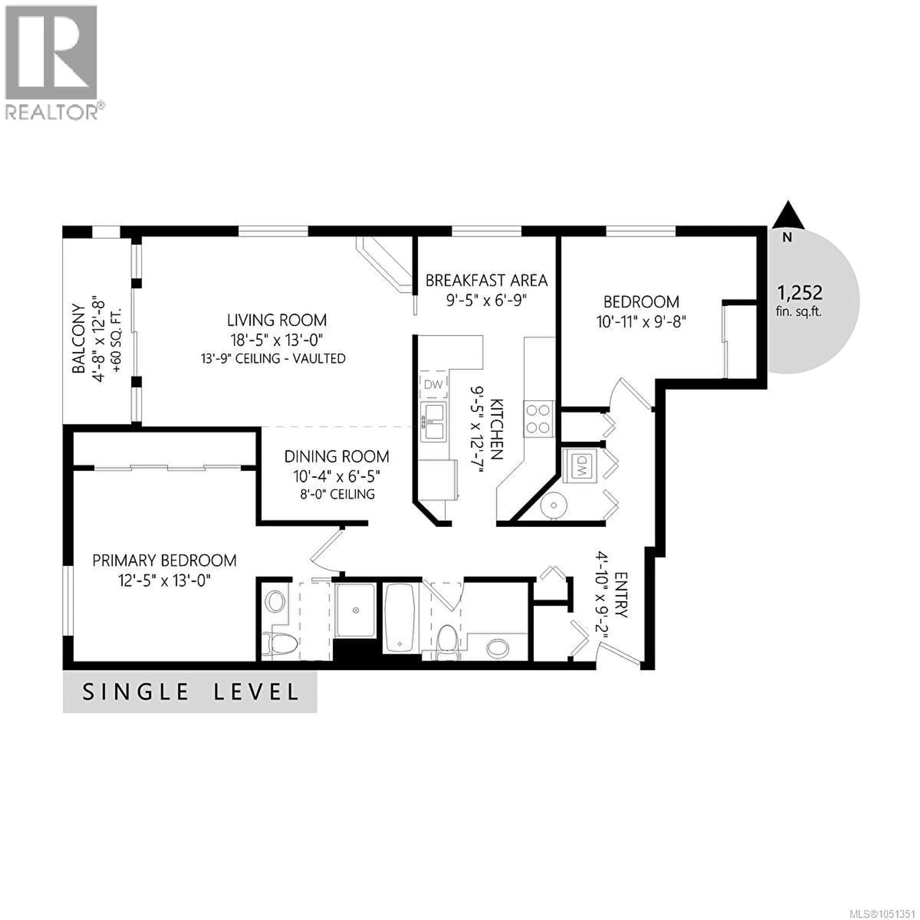 Floor plan for 201 - 9905 FIFTH STREET, Sidney British Columbia V8L2X6