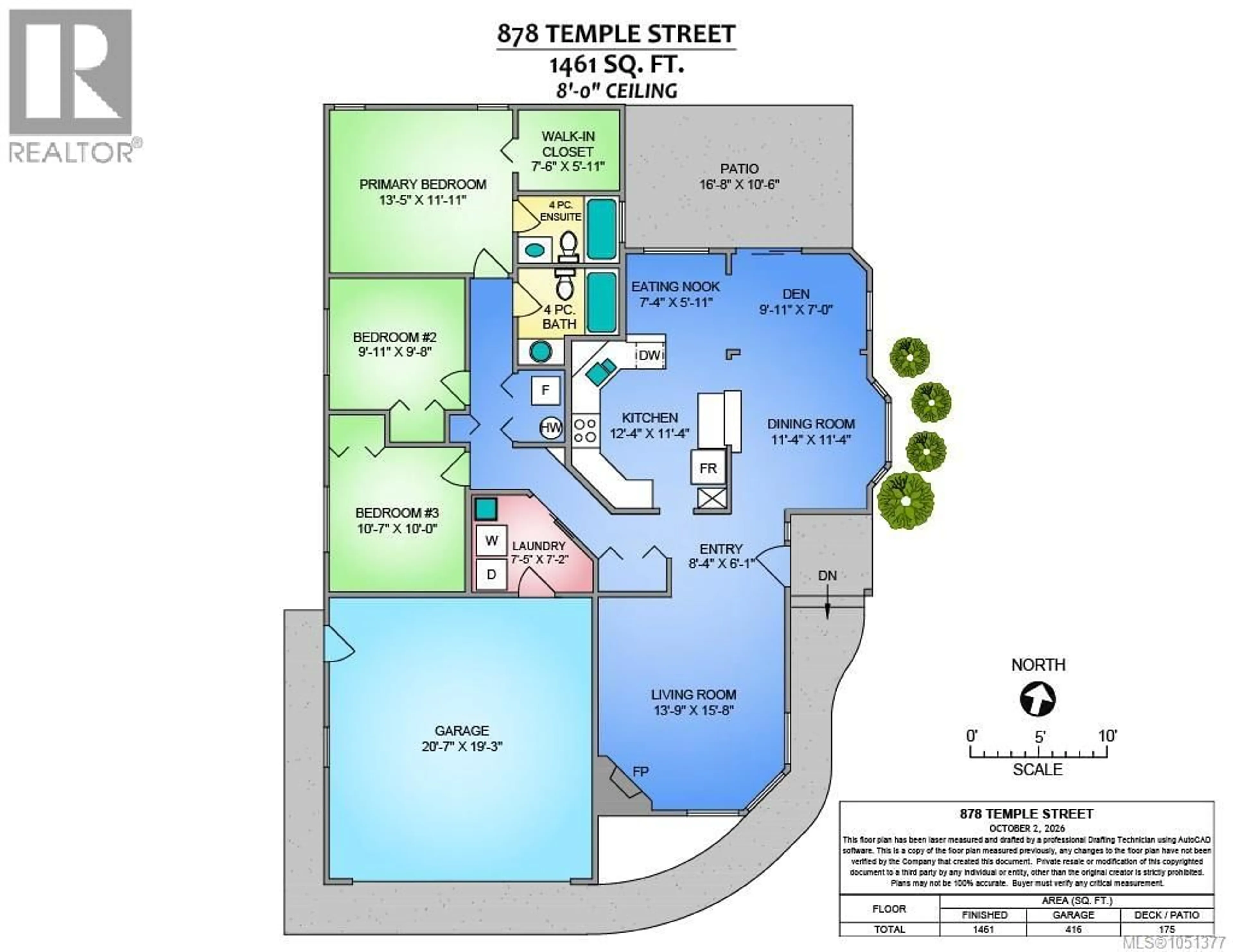 Floor plan for 878 TEMPLE STREET, Parksville British Columbia V9P2L8