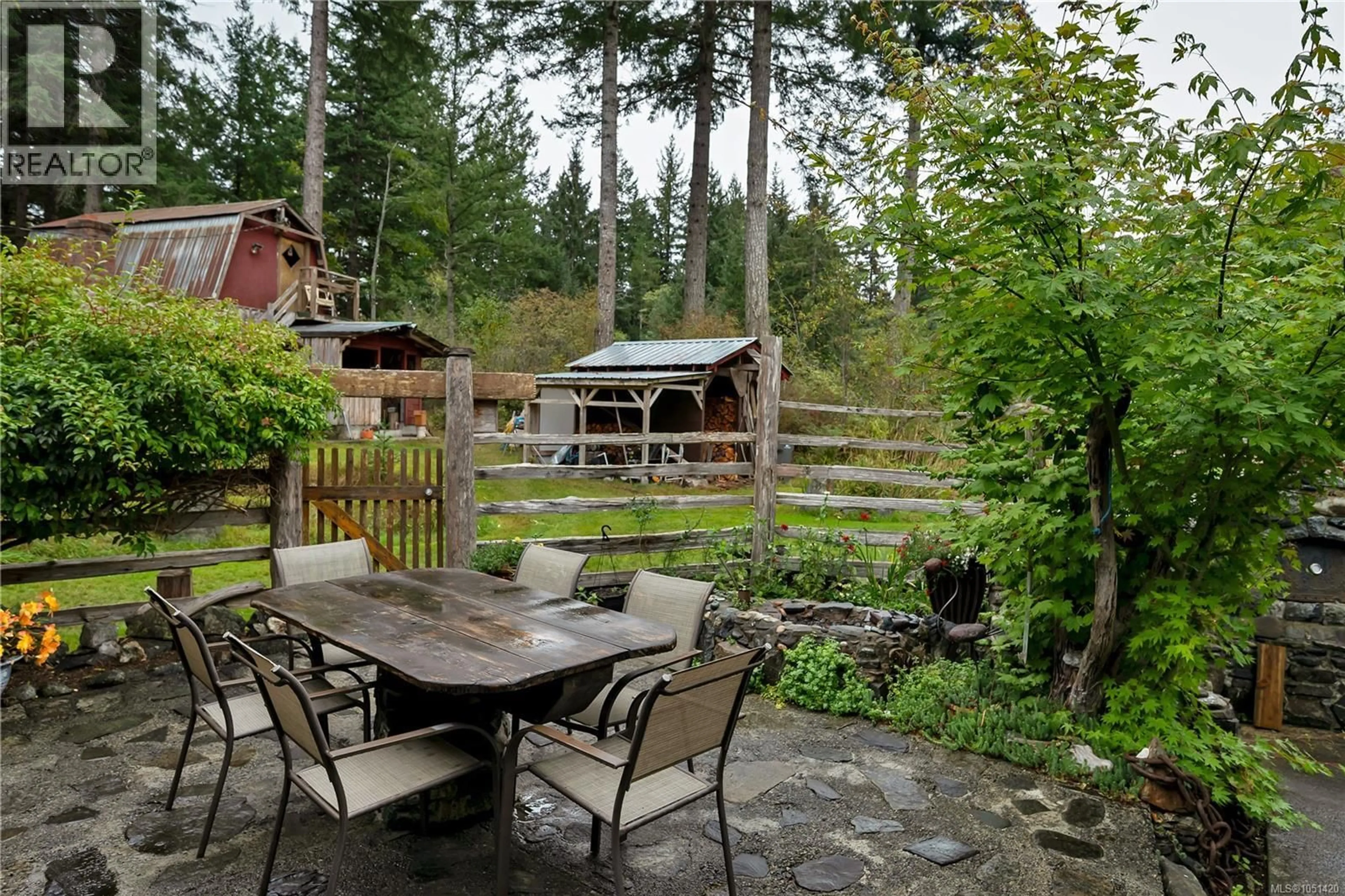 Patio, forest/trees view for 665 FOX ROAD, Quadra Island British Columbia V0P1N0