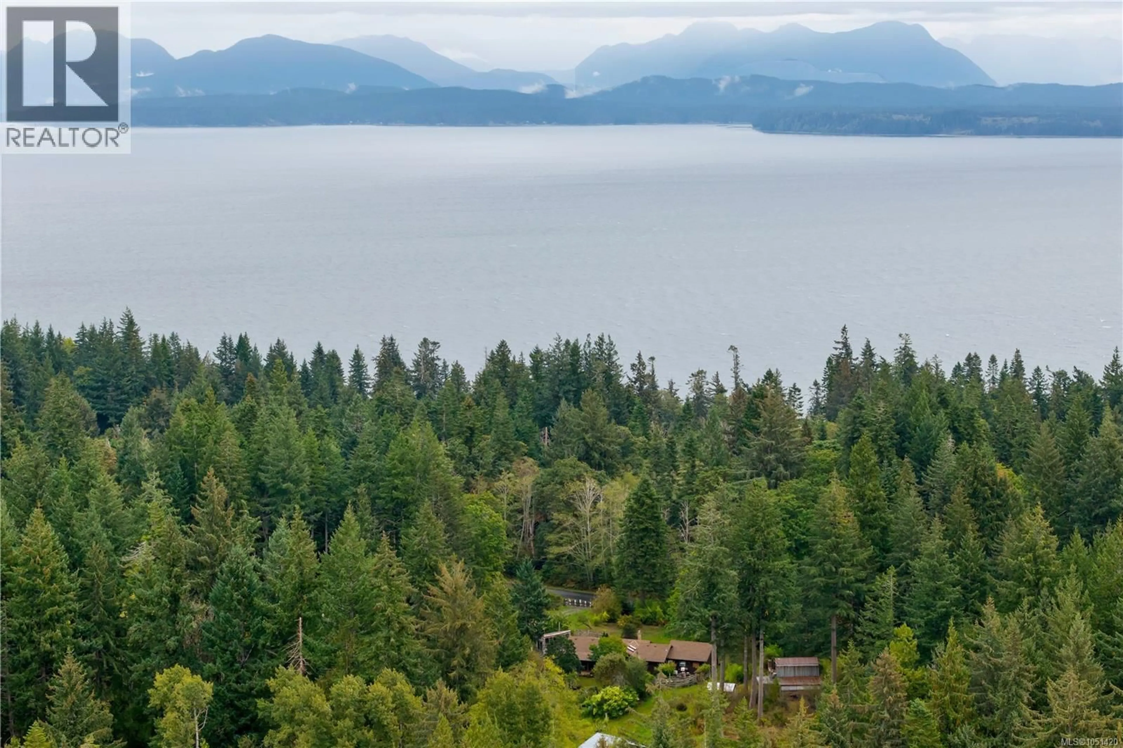A pic from outside/outdoor area/front of a property/back of a property/a pic from drone, water/lake/river/ocean view for 665 FOX ROAD, Quadra Island British Columbia V0P1N0