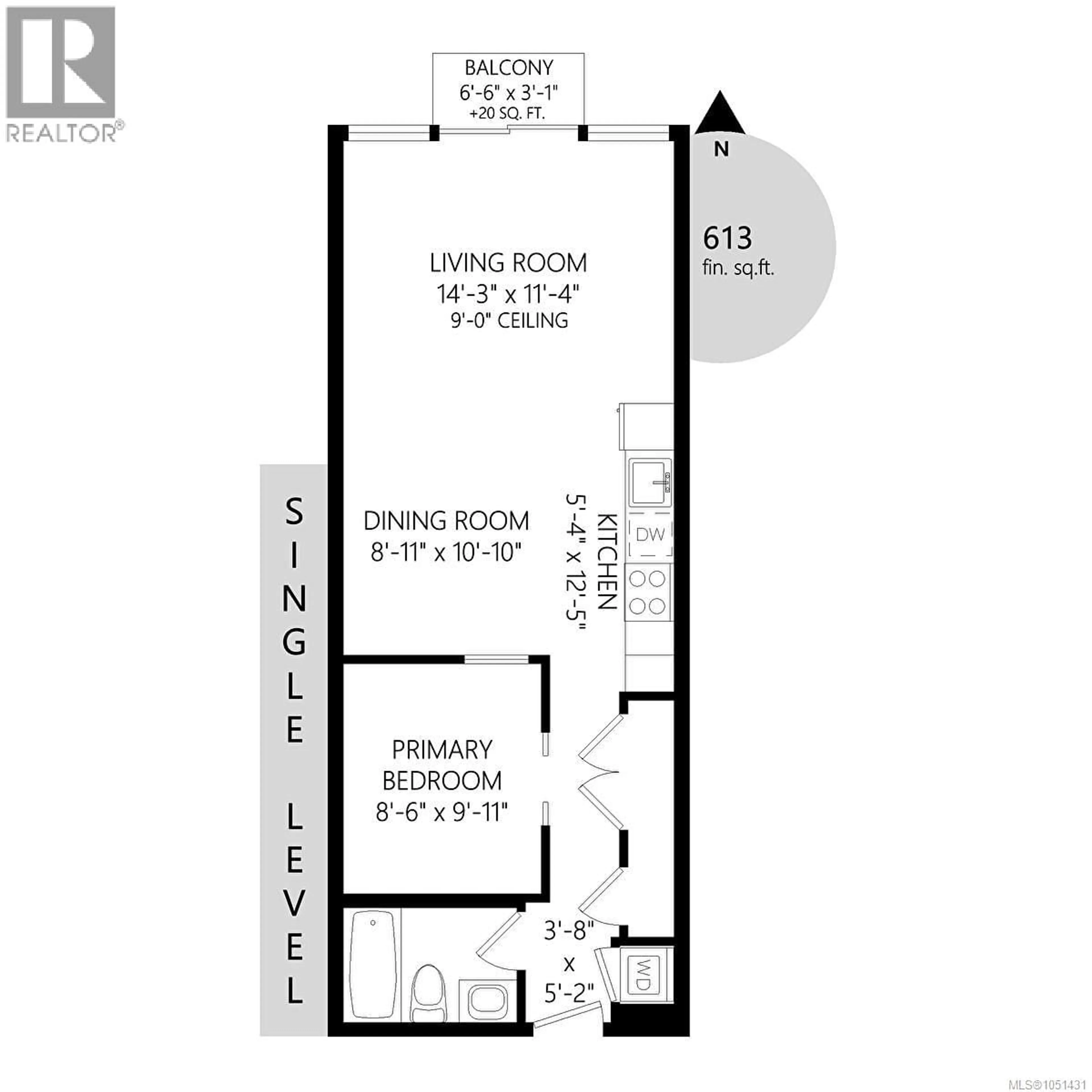 Floor plan for 501 - 517 FISGARD STREET, Victoria British Columbia V8W0C5