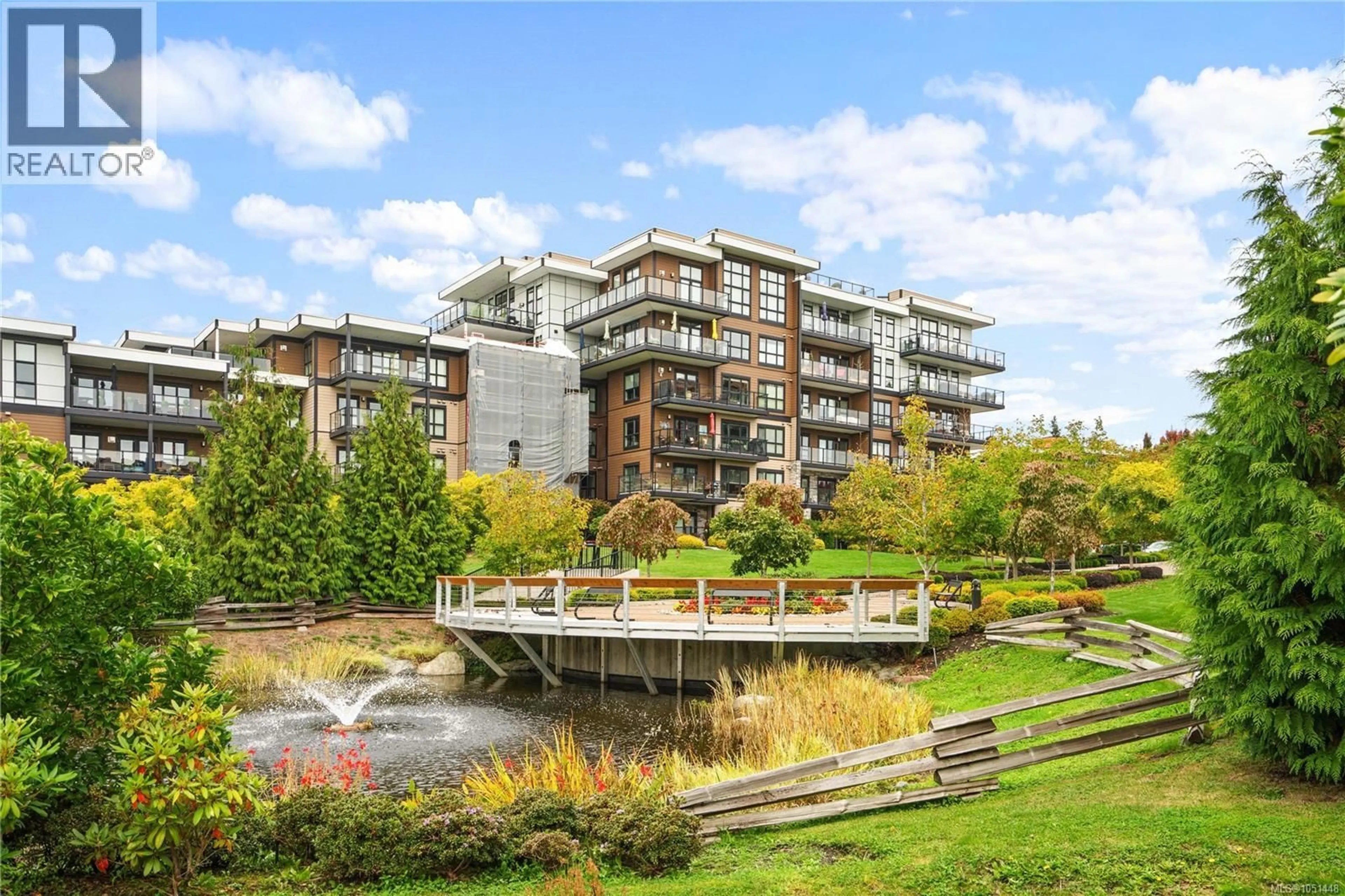 Patio, water/lake/river/ocean view for 205 - 741 TRAVINO LANE, Saanich British Columbia V8Z0G3