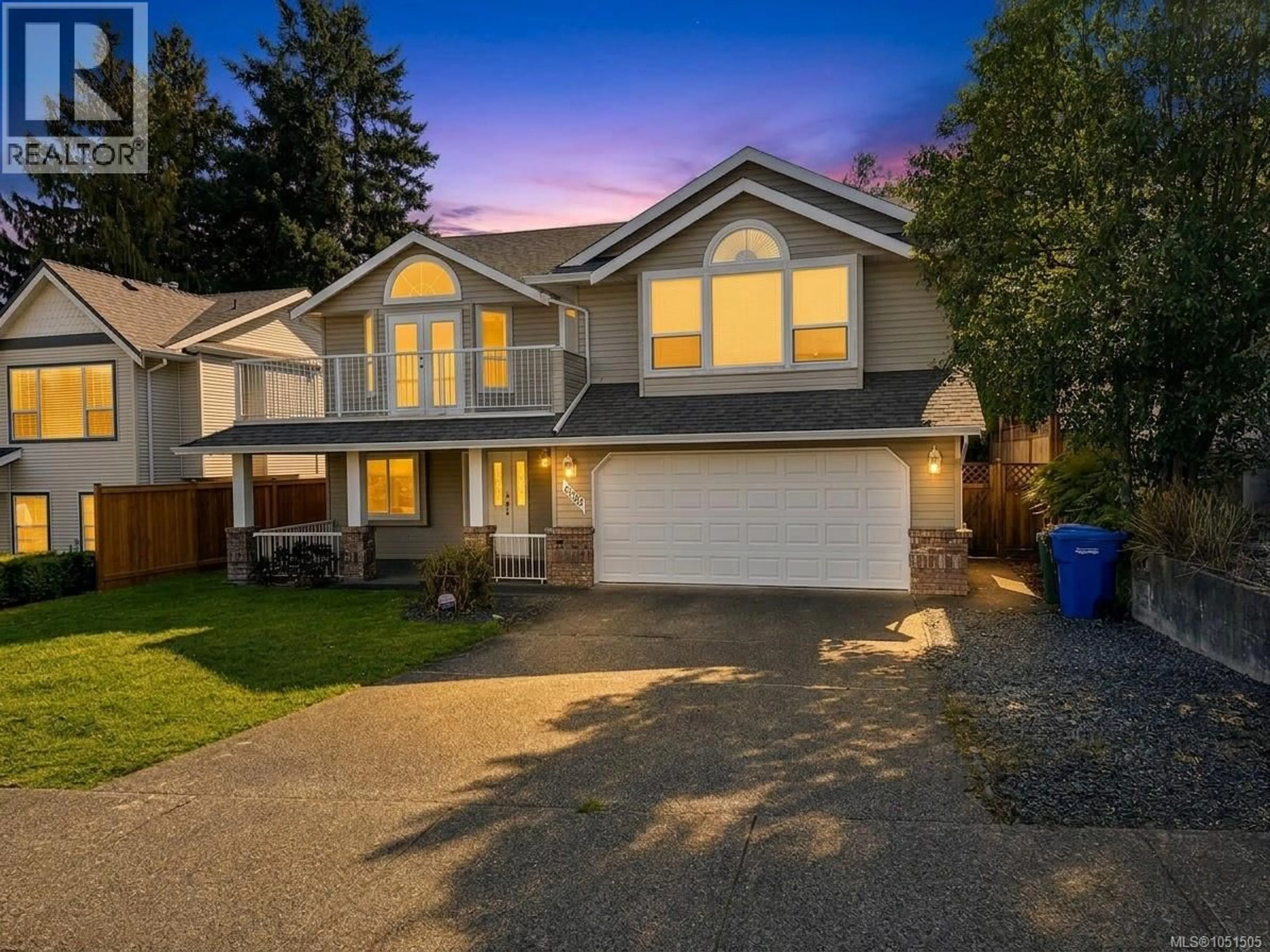 Home with vinyl exterior material, street for 6083 SIERRA WAY, Nanaimo British Columbia V9V1R8