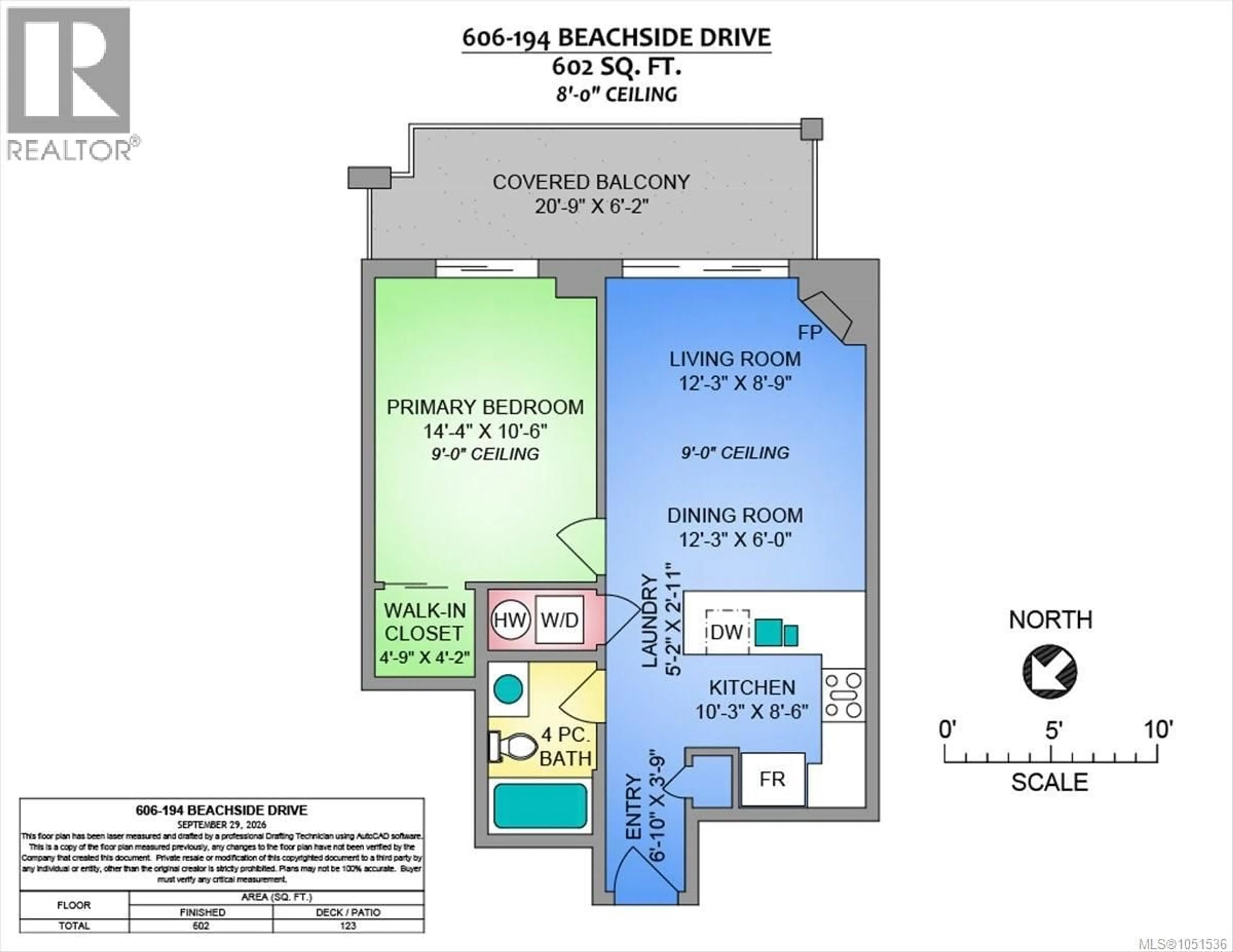 Floor plan for 606 - 194 BEACHSIDE DRIVE, Parksville British Columbia V9P0B1