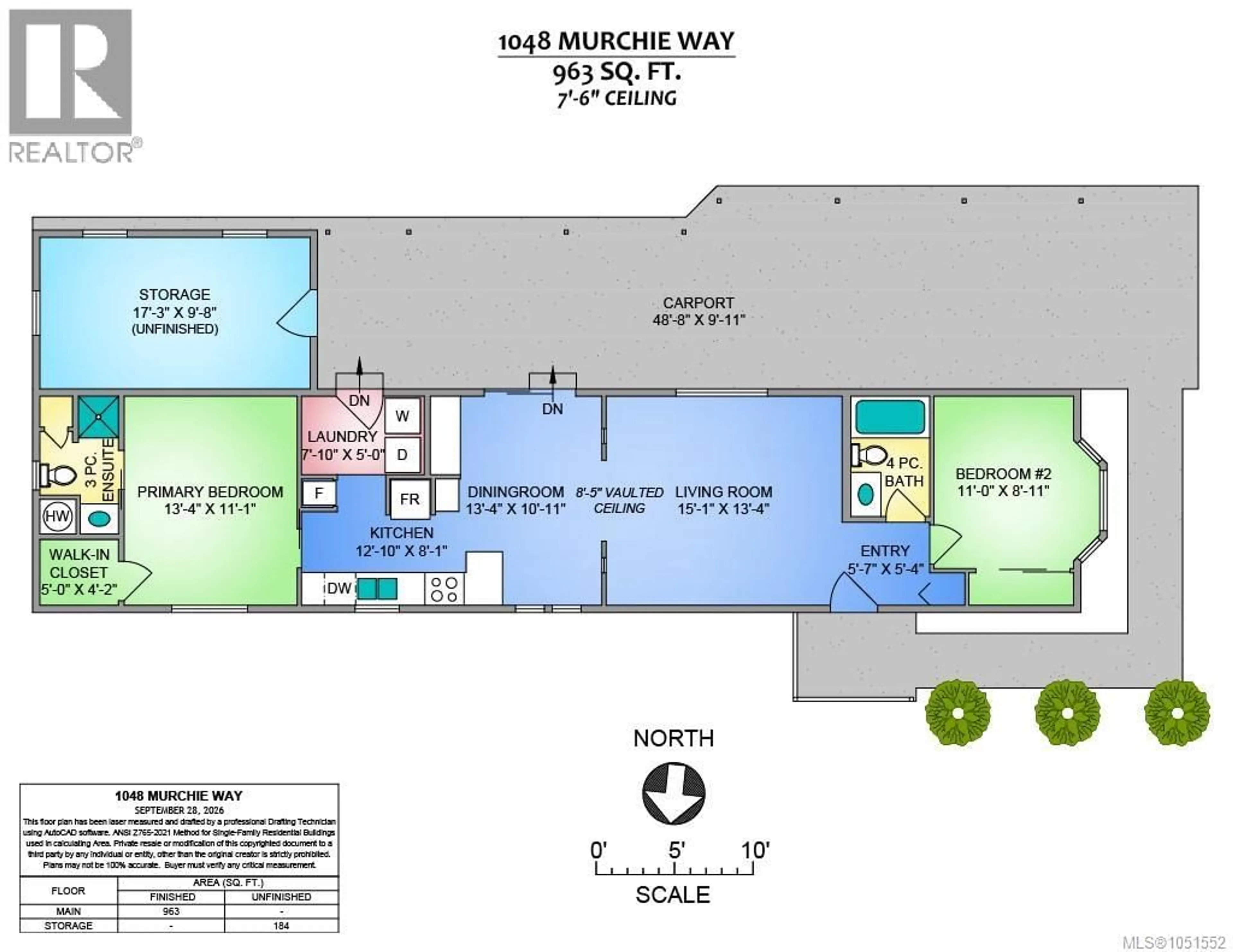 Floor plan for 39 - 1048 MURCHIE WAY, Nanaimo British Columbia V9R6K6