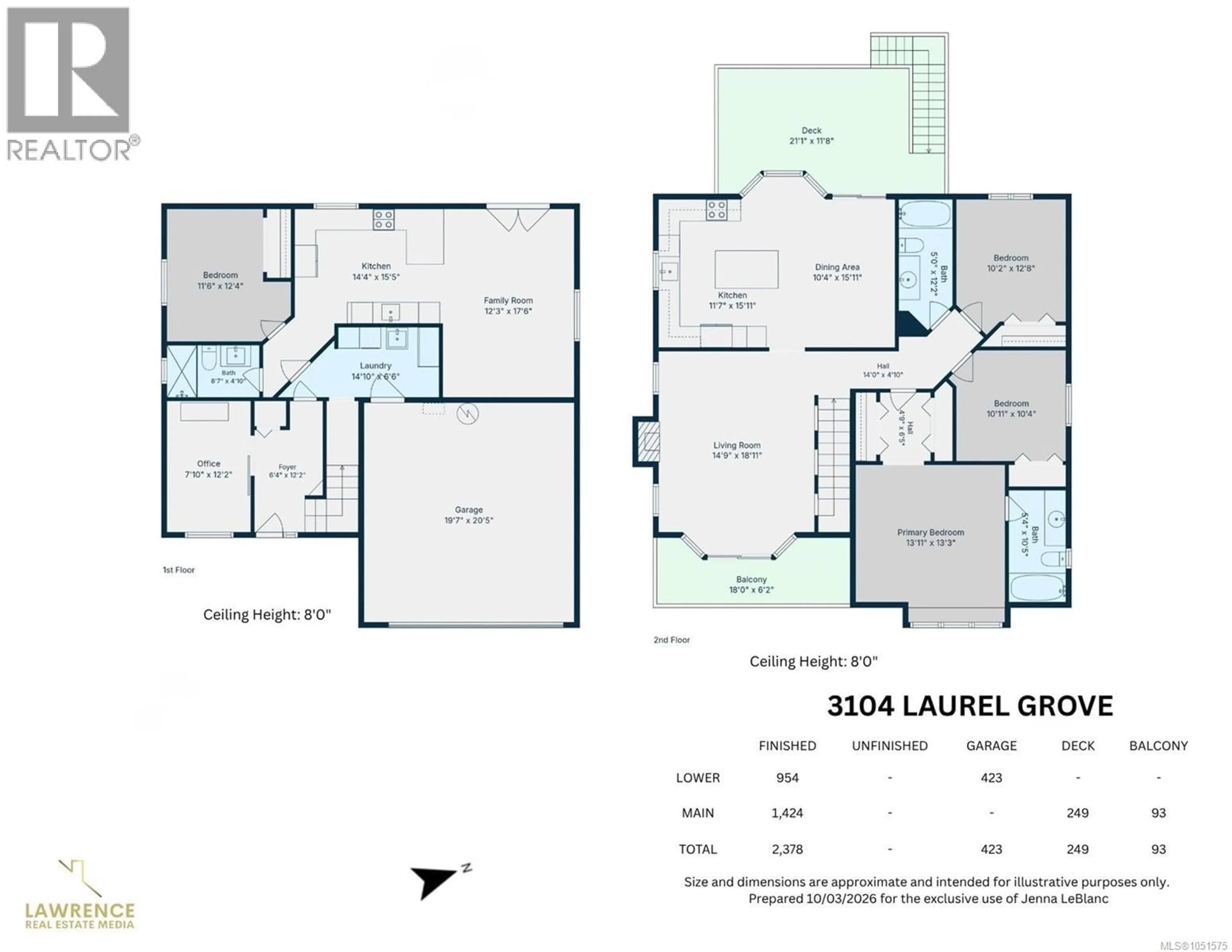 Floor plan for 3104 LAUREL GROVE, Duncan British Columbia V9L6R2