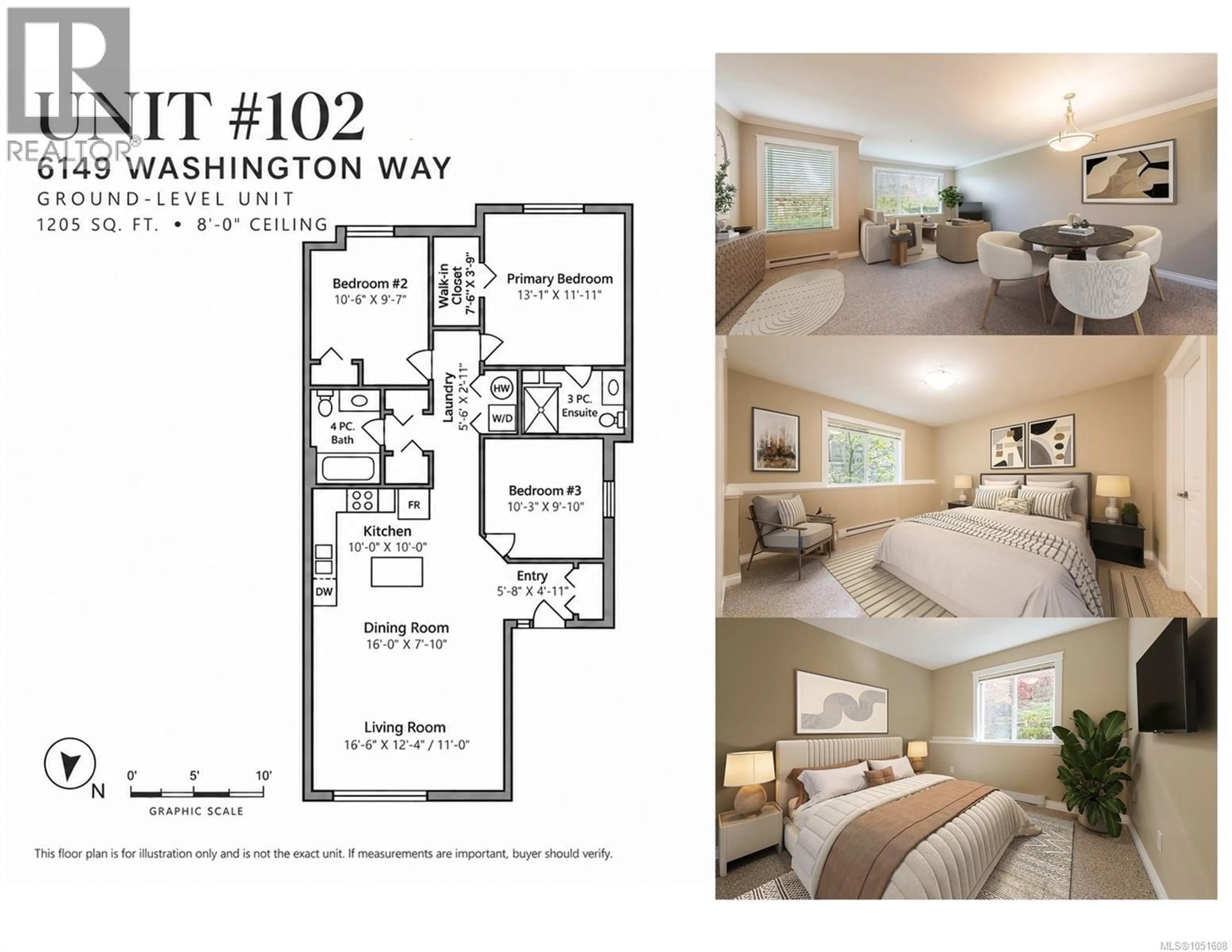 Floor plan for 102 - 6149 WASHINGTON WAY, Nanaimo British Columbia V9T0A2
