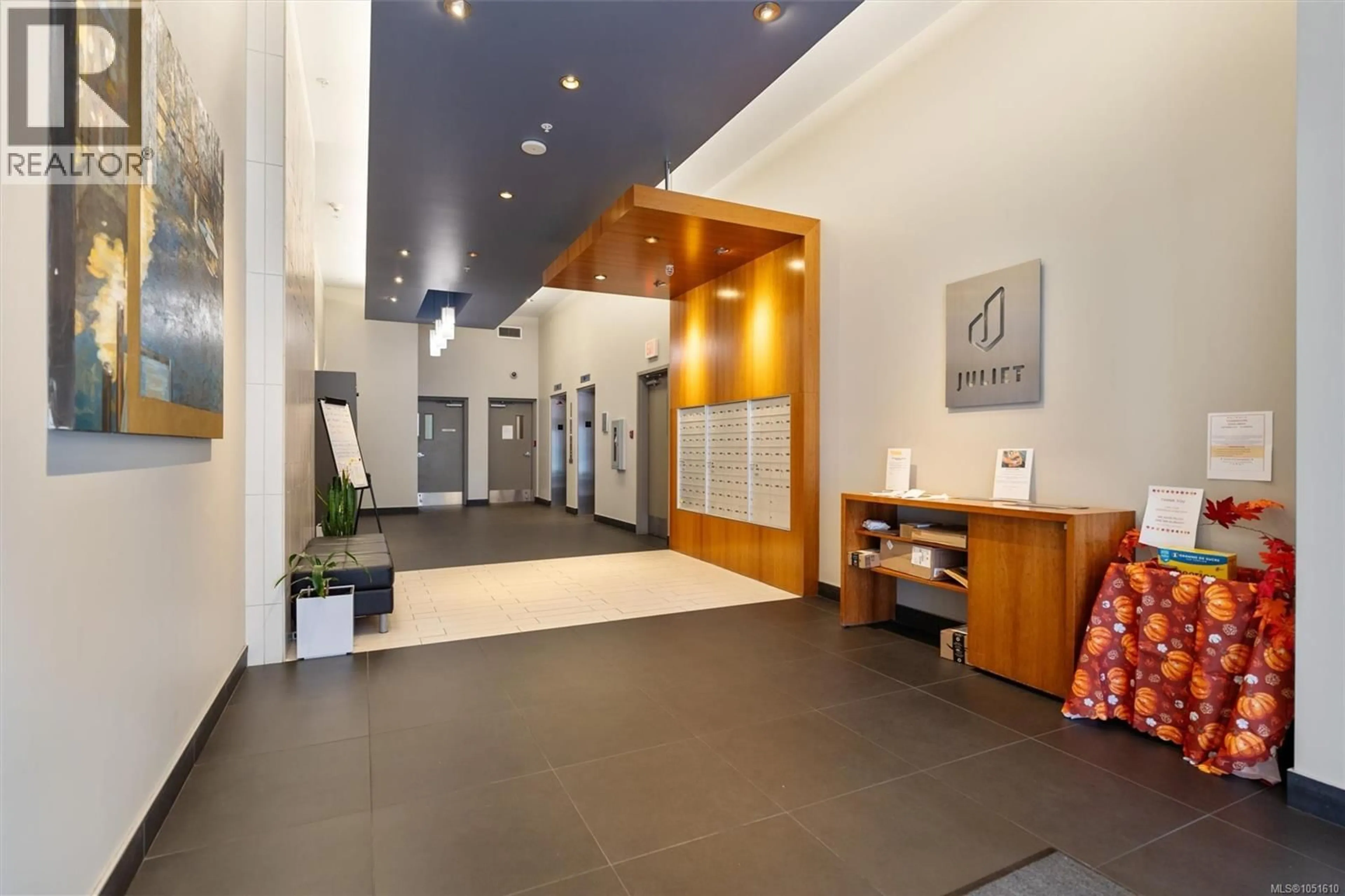 Indoor foyer for 206 - 760 JOHNSON STREET, Victoria British Columbia V8W0A4