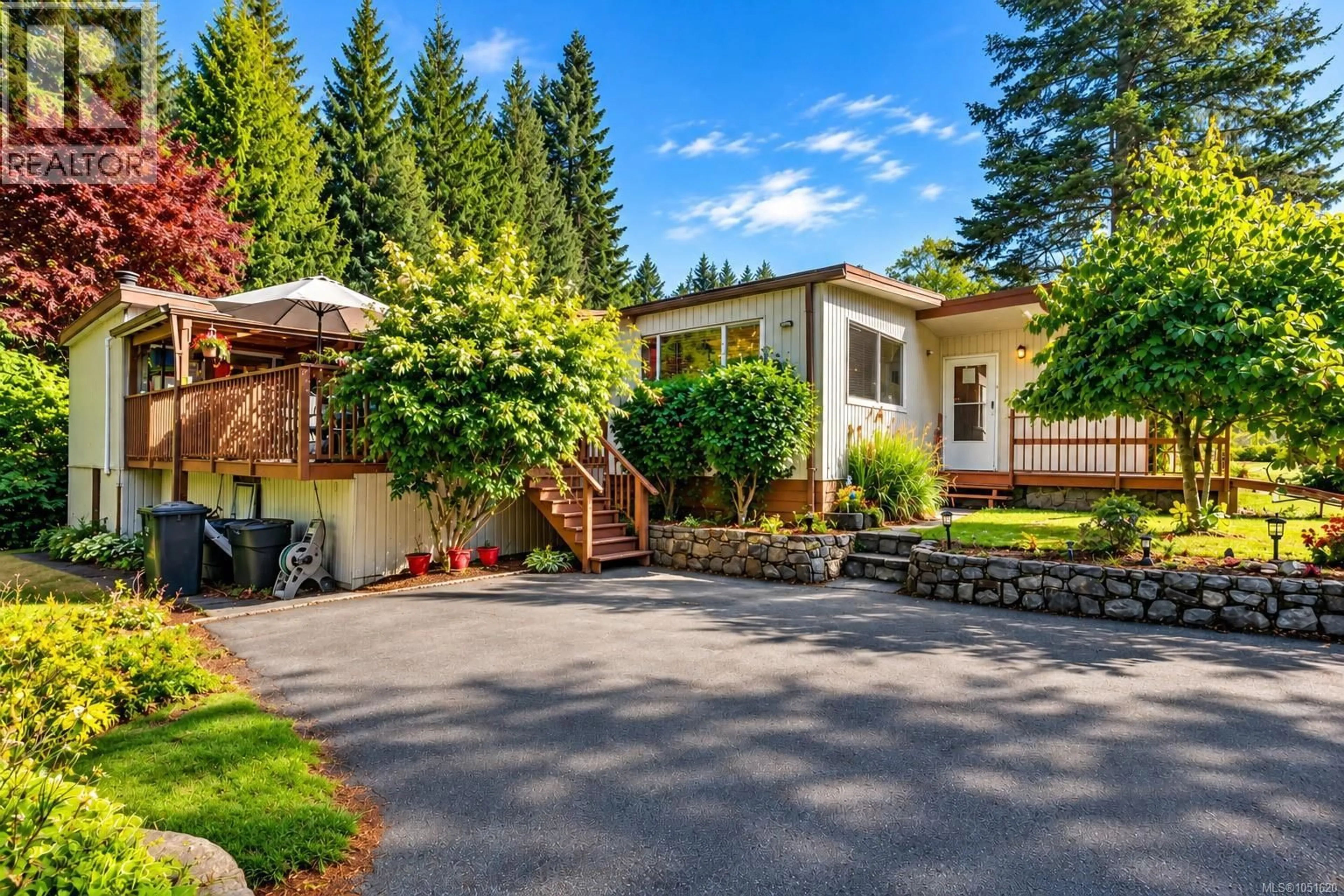 A pic from outside/outdoor area/front of a property/back of a property/a pic from drone, mountain view for 13 - 5838 BLYTHWOOD ROAD, Sooke British Columbia V9Z1H7